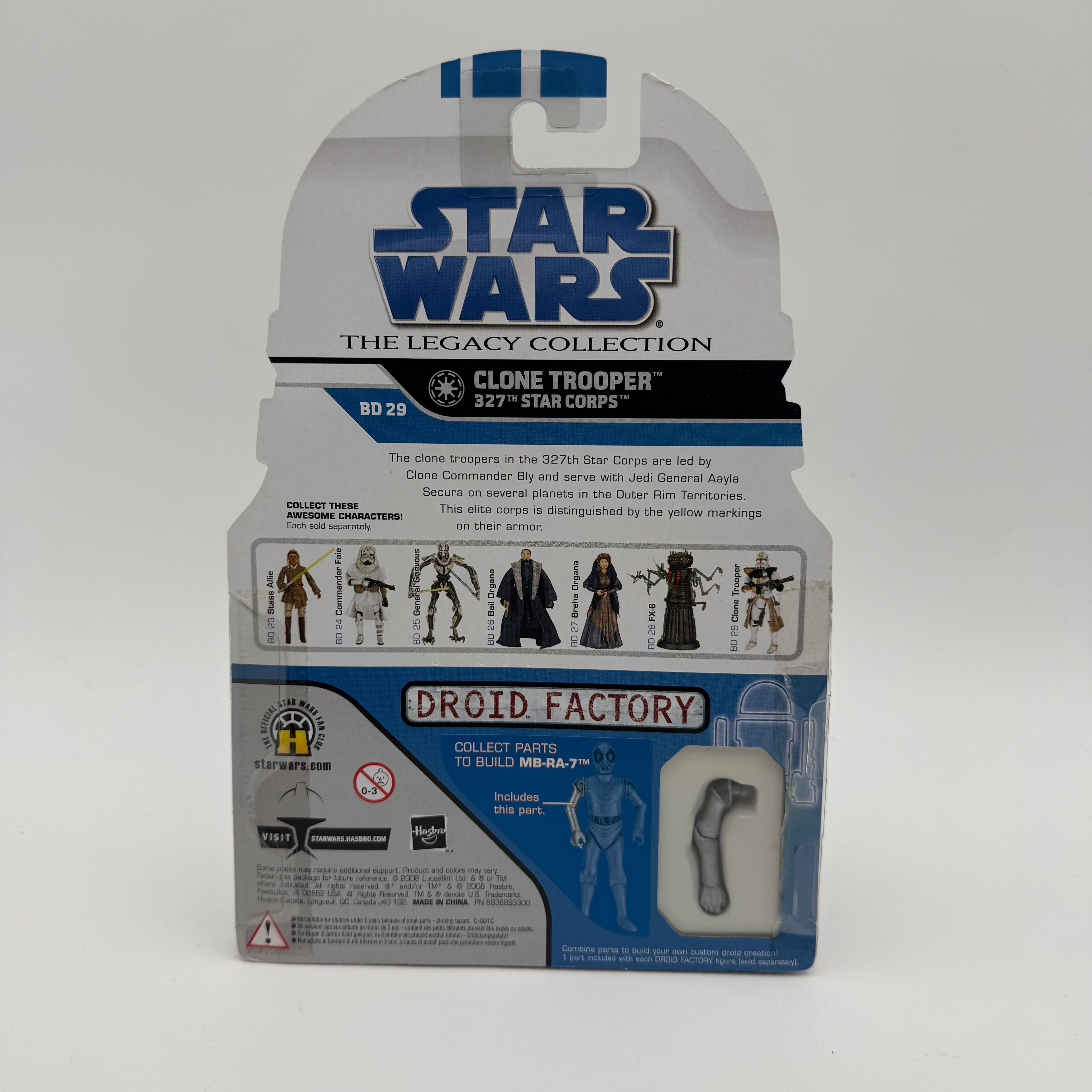 Star Wars Hasbro The Legacy Collection Clone Trooper 327th Action Figure