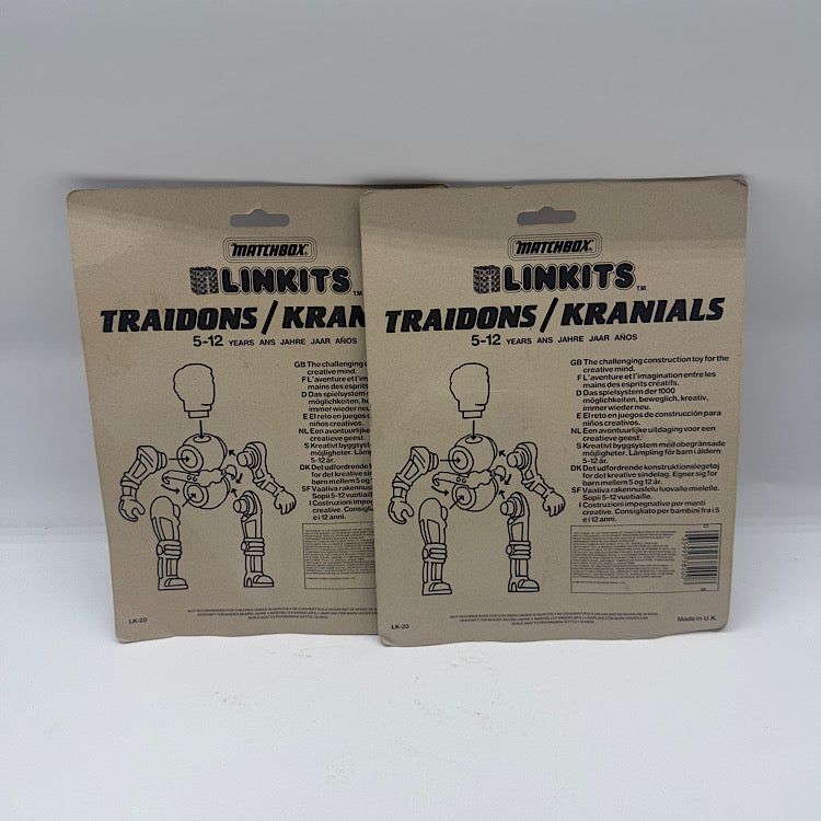 Matchbox 1980s Linkits Traidons Man and Woman Action Figures