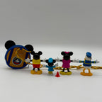 Vintage Disney Figure Bundle and Mickey Mouse Bag
