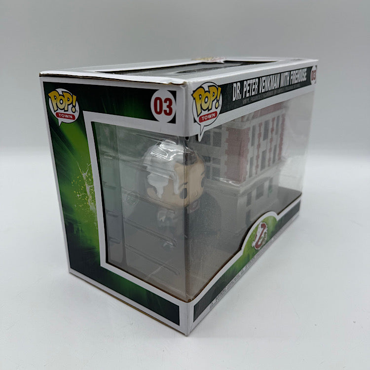 Ghostbusters Funko Pop Dr. Peter Venkman With Firehouse 03 Exclusive