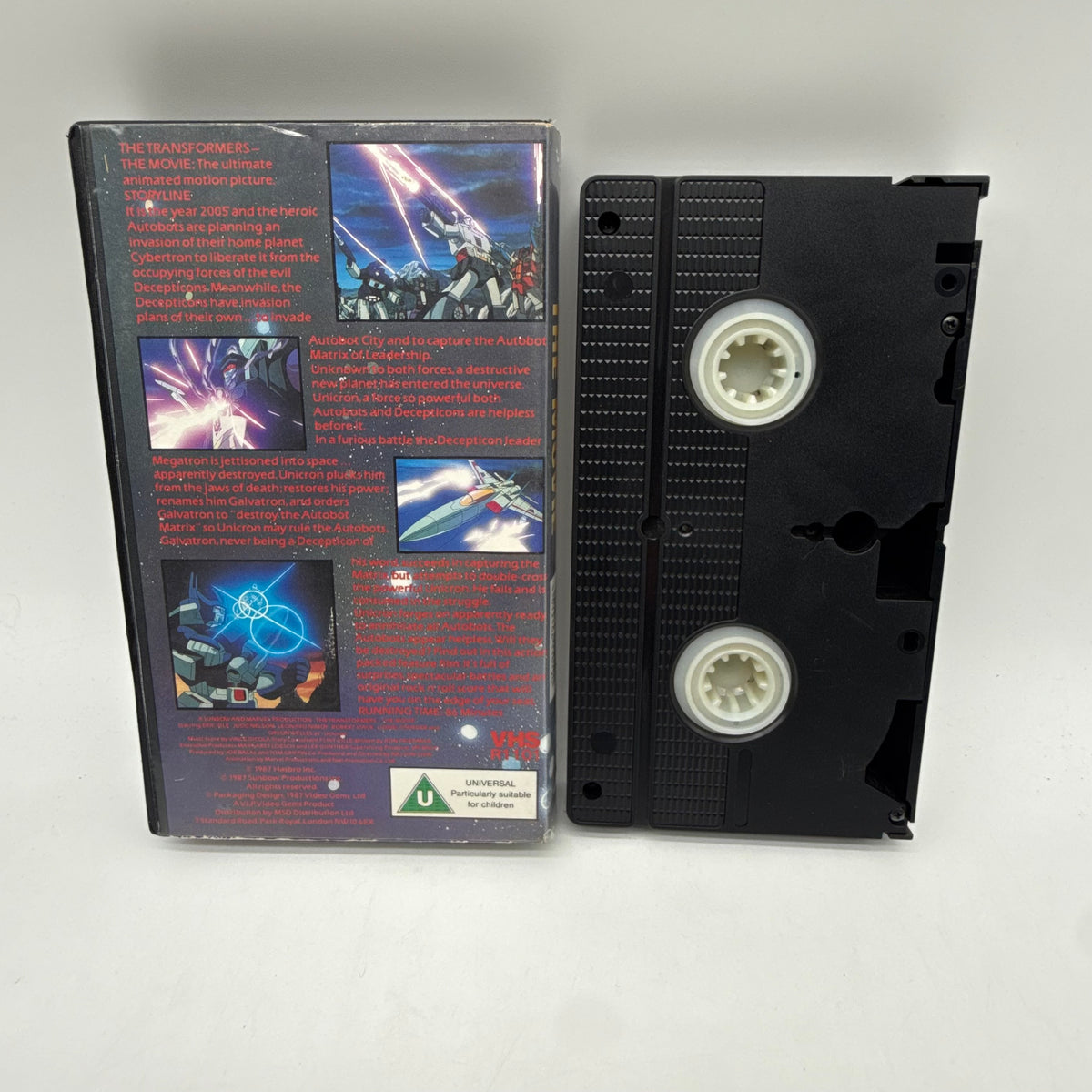 Transformers The Movie VHS