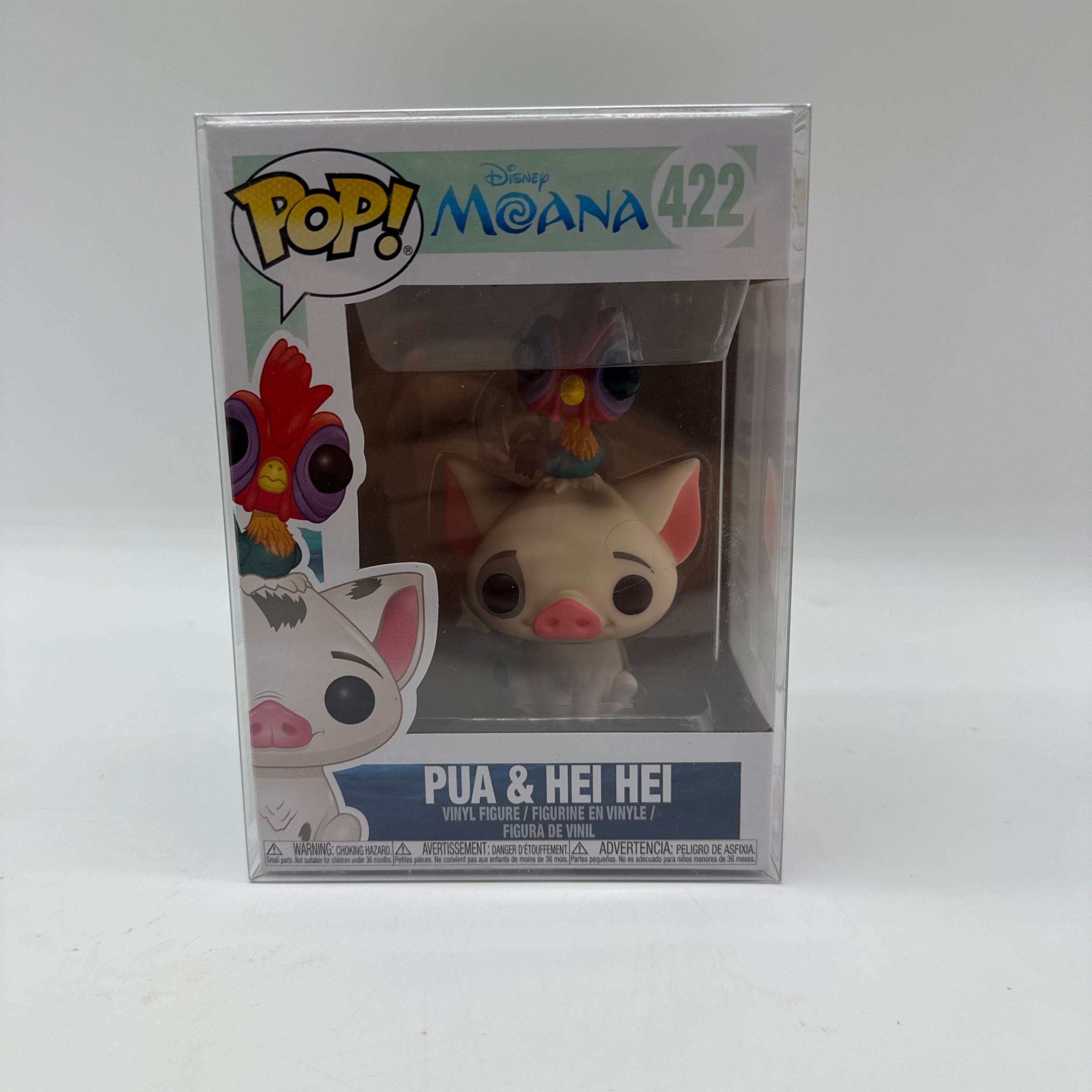 Disney Funko Moana Pua & Hei Hei 422 & Protector