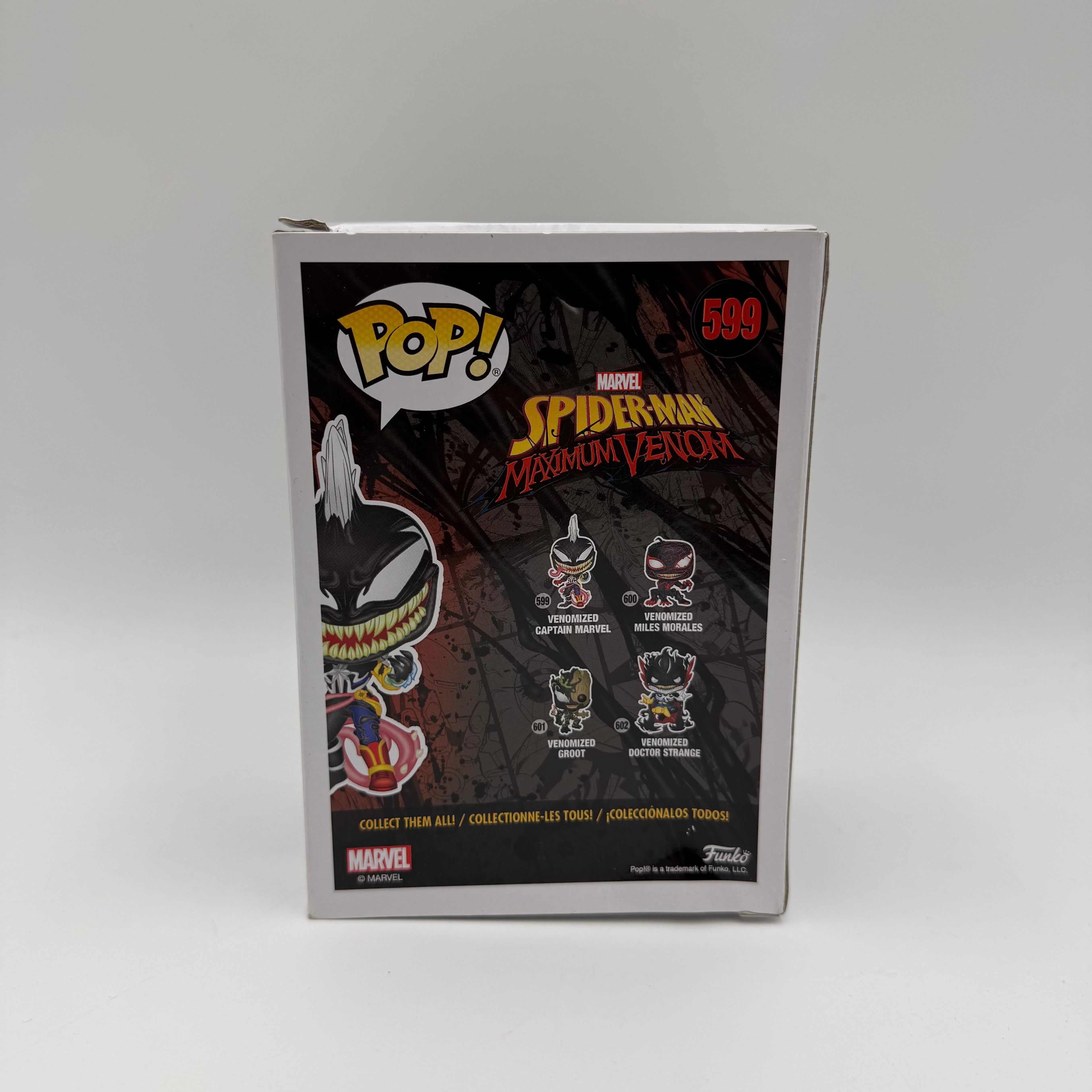 Marvel Funko Pop Venomised Captain Marvel 599 Boxed