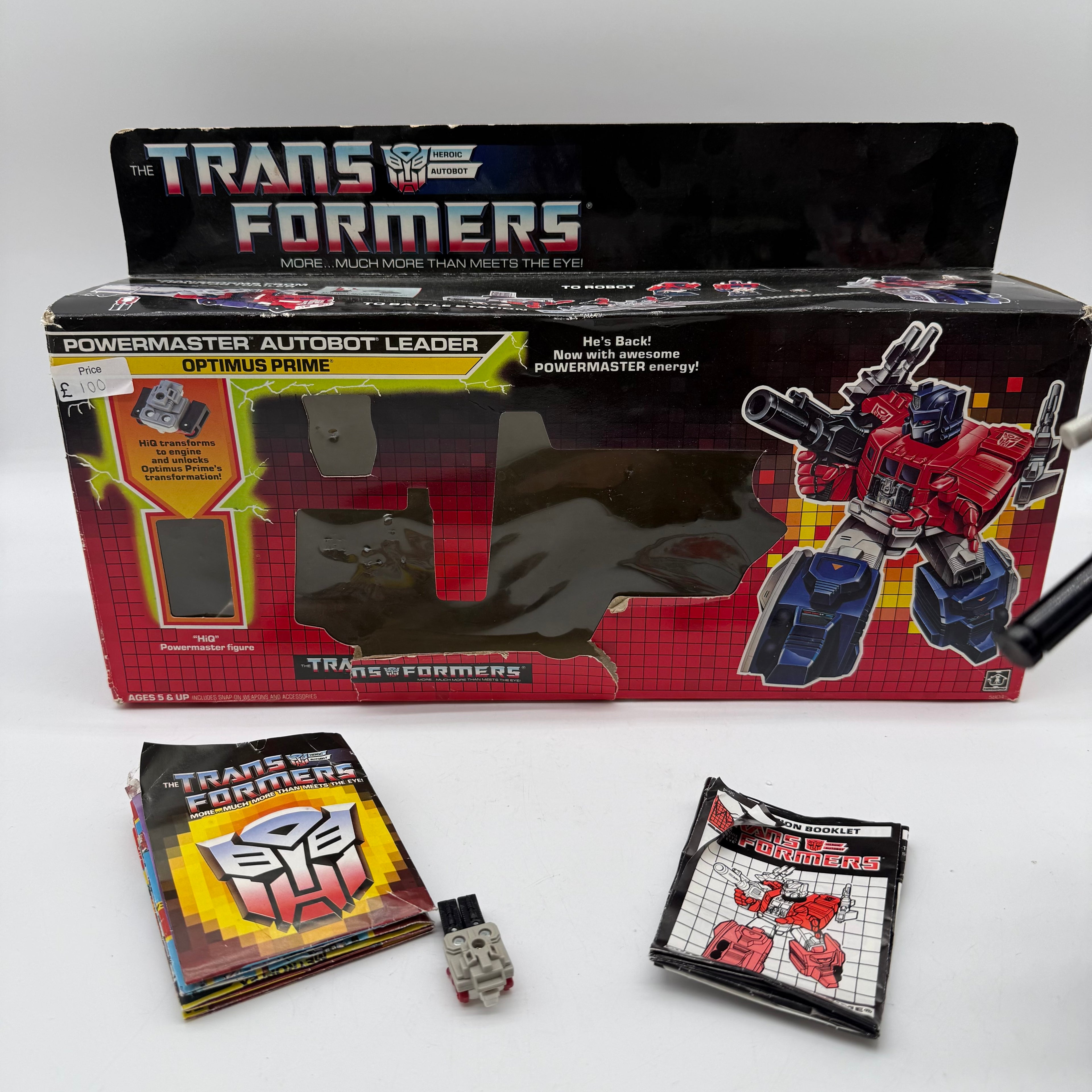 Transformers G1 Powermaster Optimus Prime Complete With Box