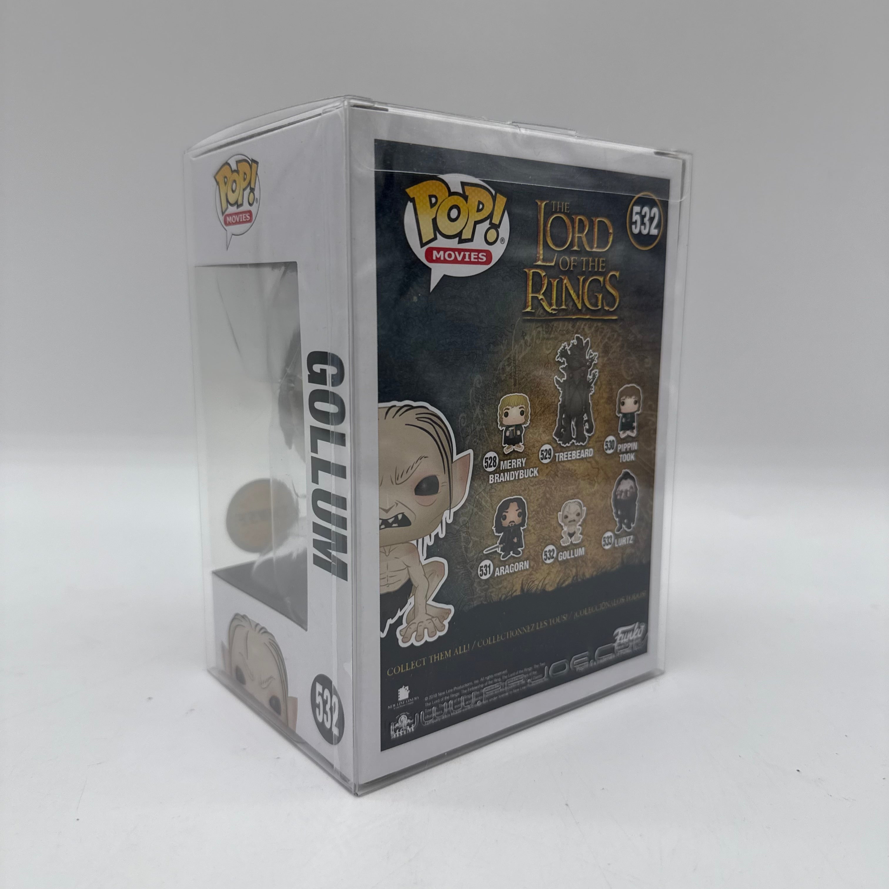 Lord of the Rings Funko Pop Gollum 532 Limited Chase + Protector