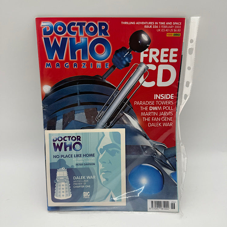 Doctor Who Magazine issue 326 No place like home CD