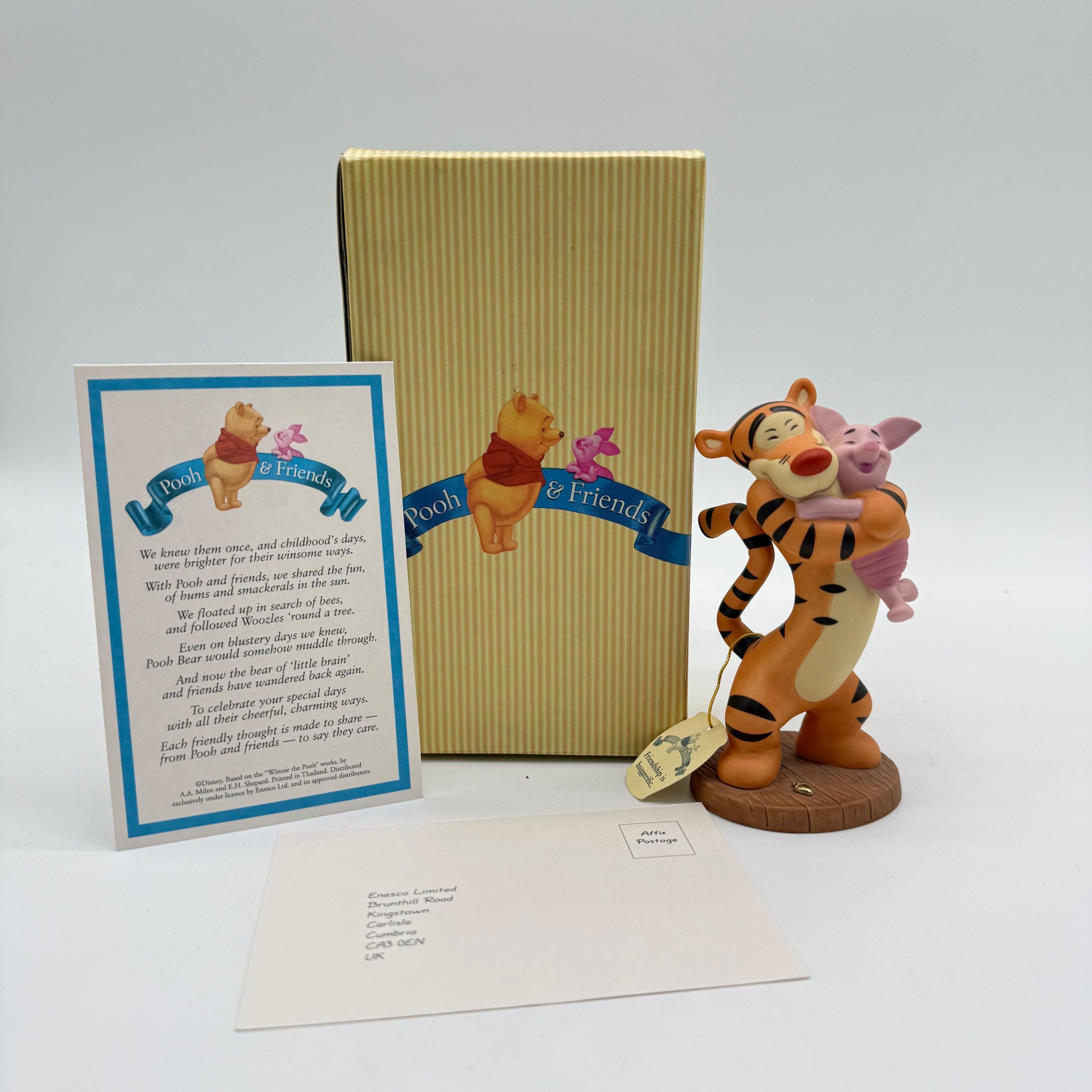 Disney Pooh & Friends ‘Friendship is huggerific’- Figurine VGC