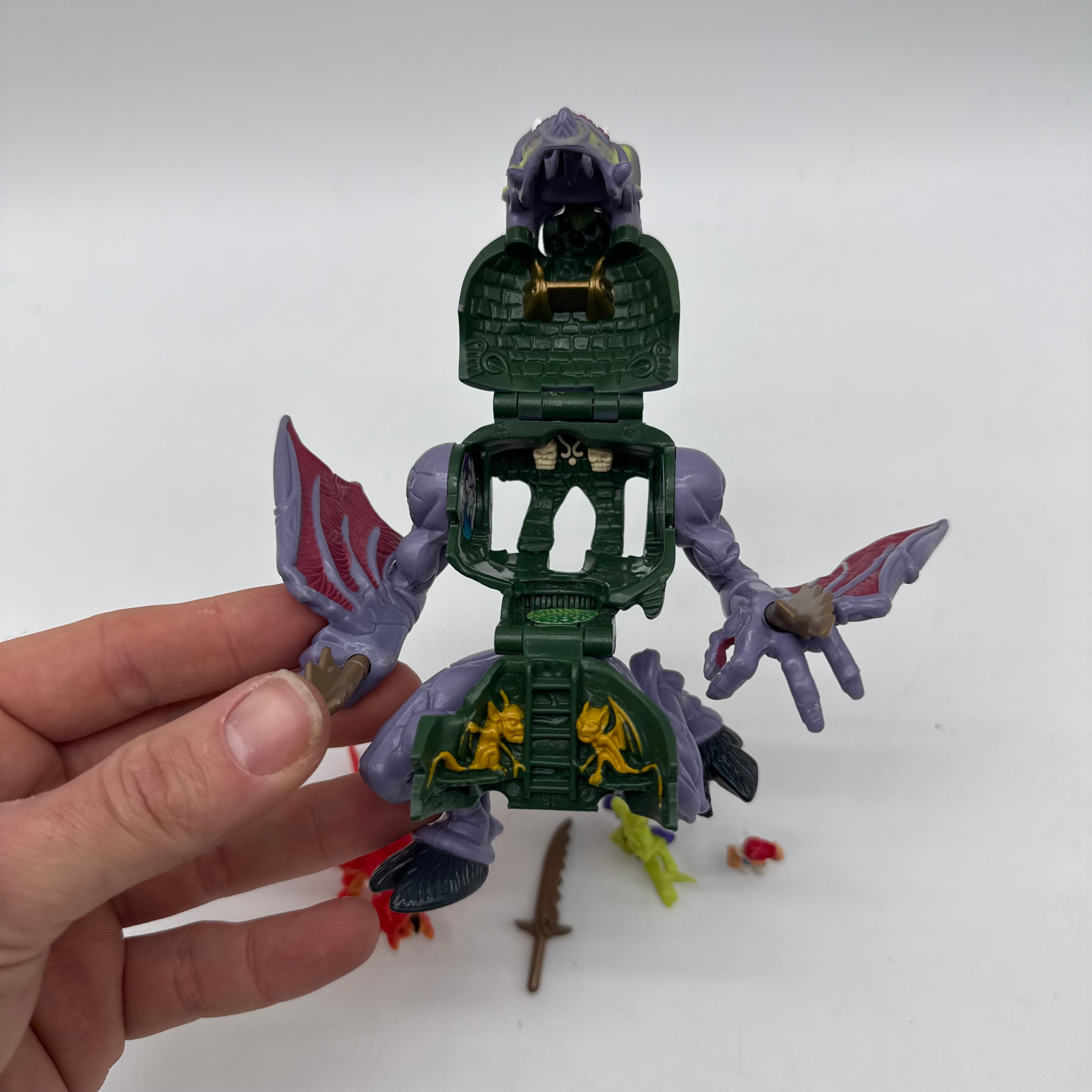 Mighty Max Bluebird Toys Max Gargoyle Battle Warrior Complete