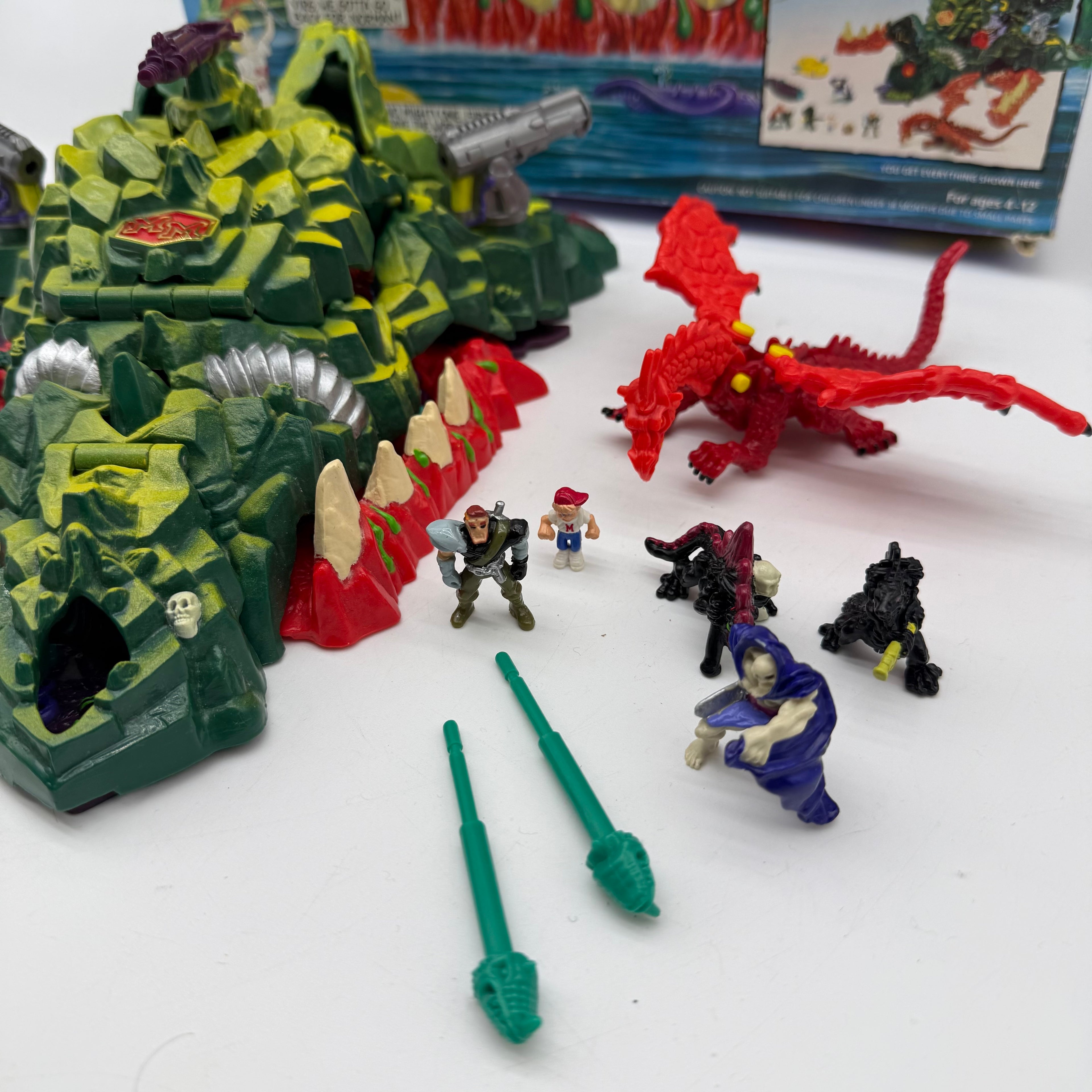 Mighty Max Bluebird Toys Storms Dragon Island Complete Boxed Playset