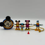 Vintage Disney Figure Bundle and Mickey Mouse Bag