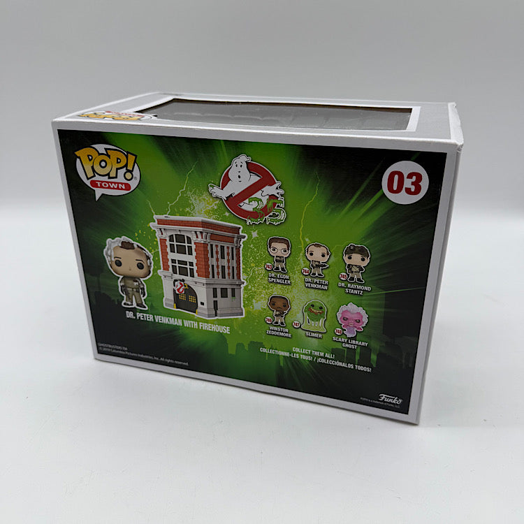 Ghostbusters Funko Pop Dr. Peter Venkman With Firehouse 03 Exclusive