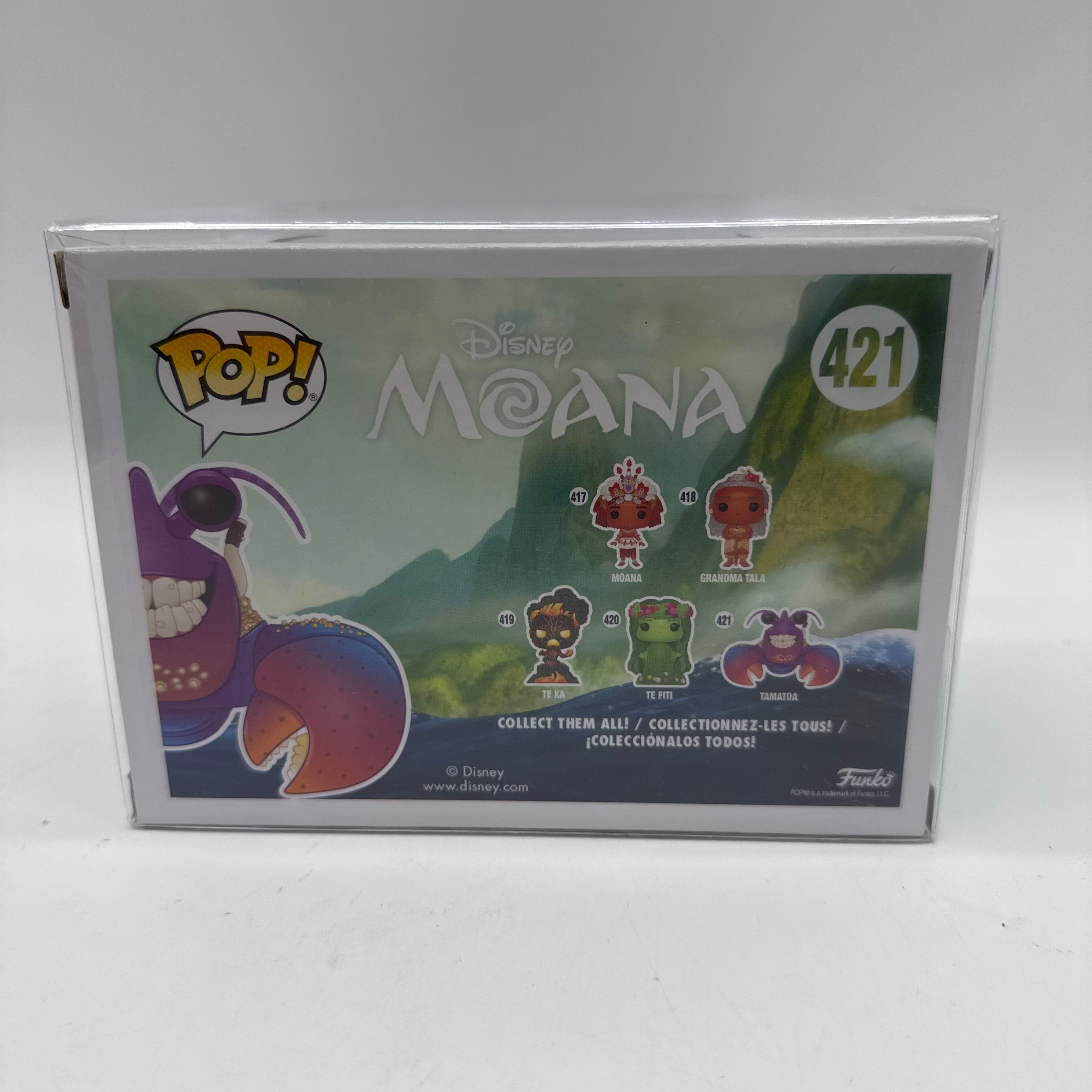 Disney Funko Pop Moana Tamatoa 421 + Protector