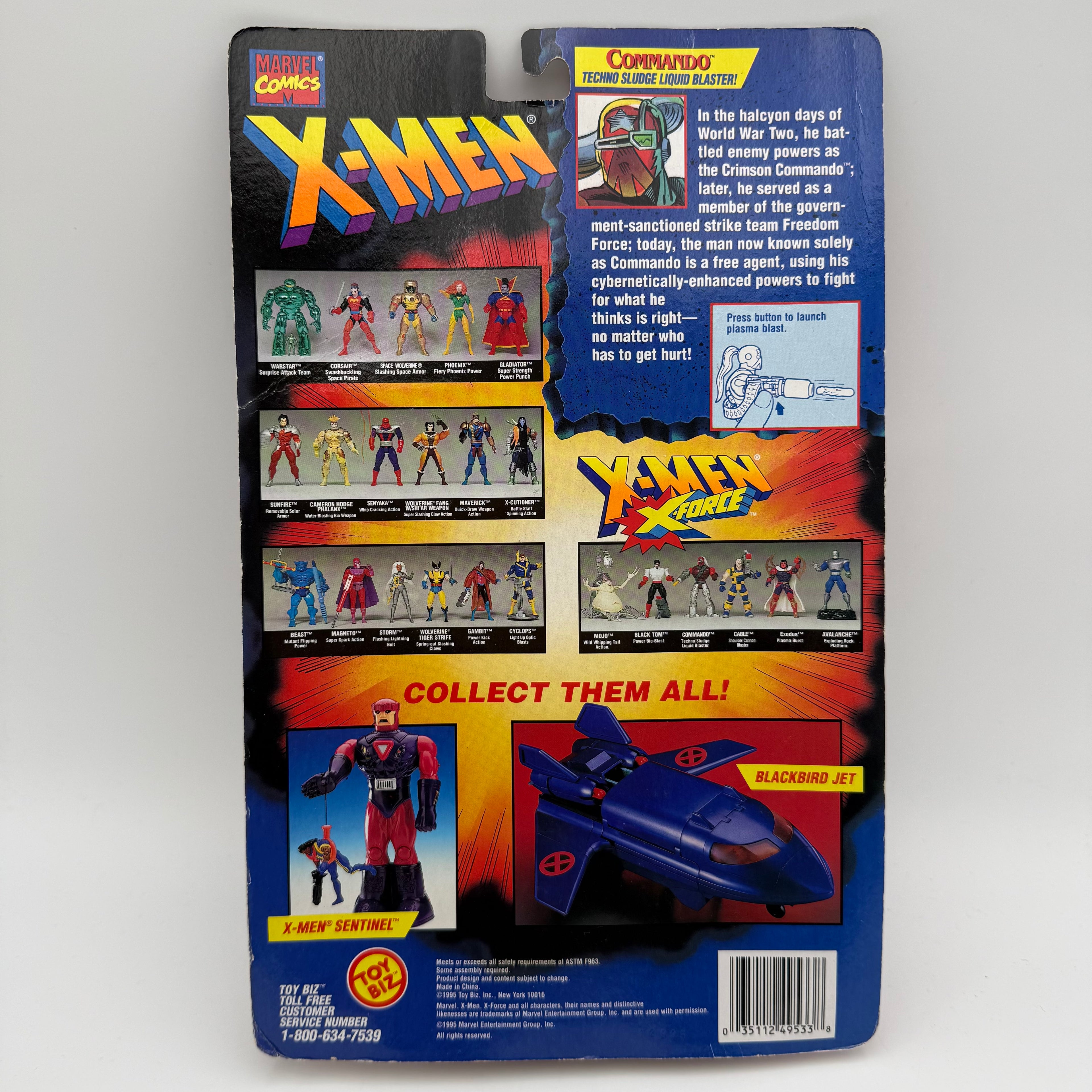 Marvel ToyBiz / Tyco X-Men Commando Action Figure Carded