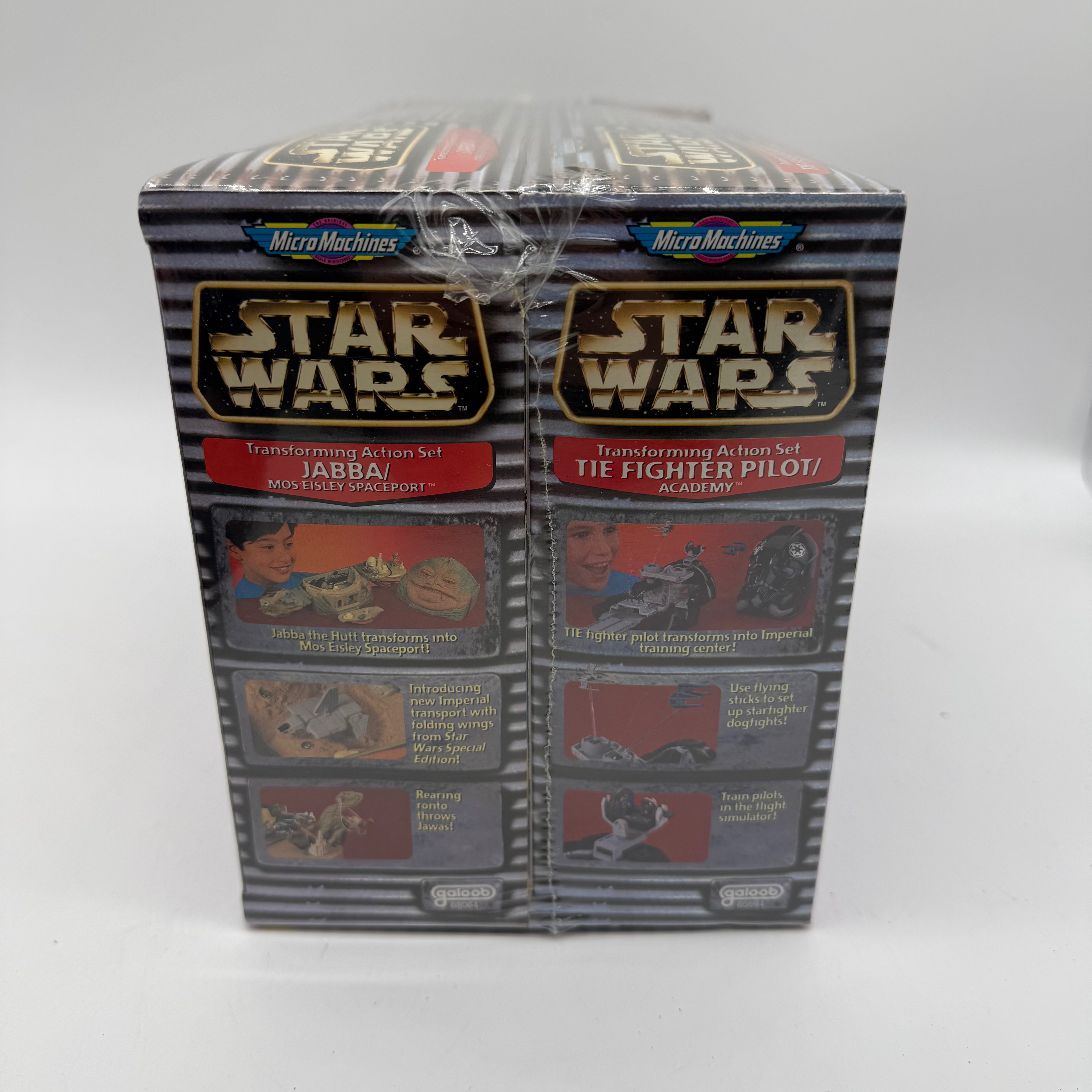 Star Wars Micro Machines Tie Fighter Pilot / Jabba Sealed Two-Pack