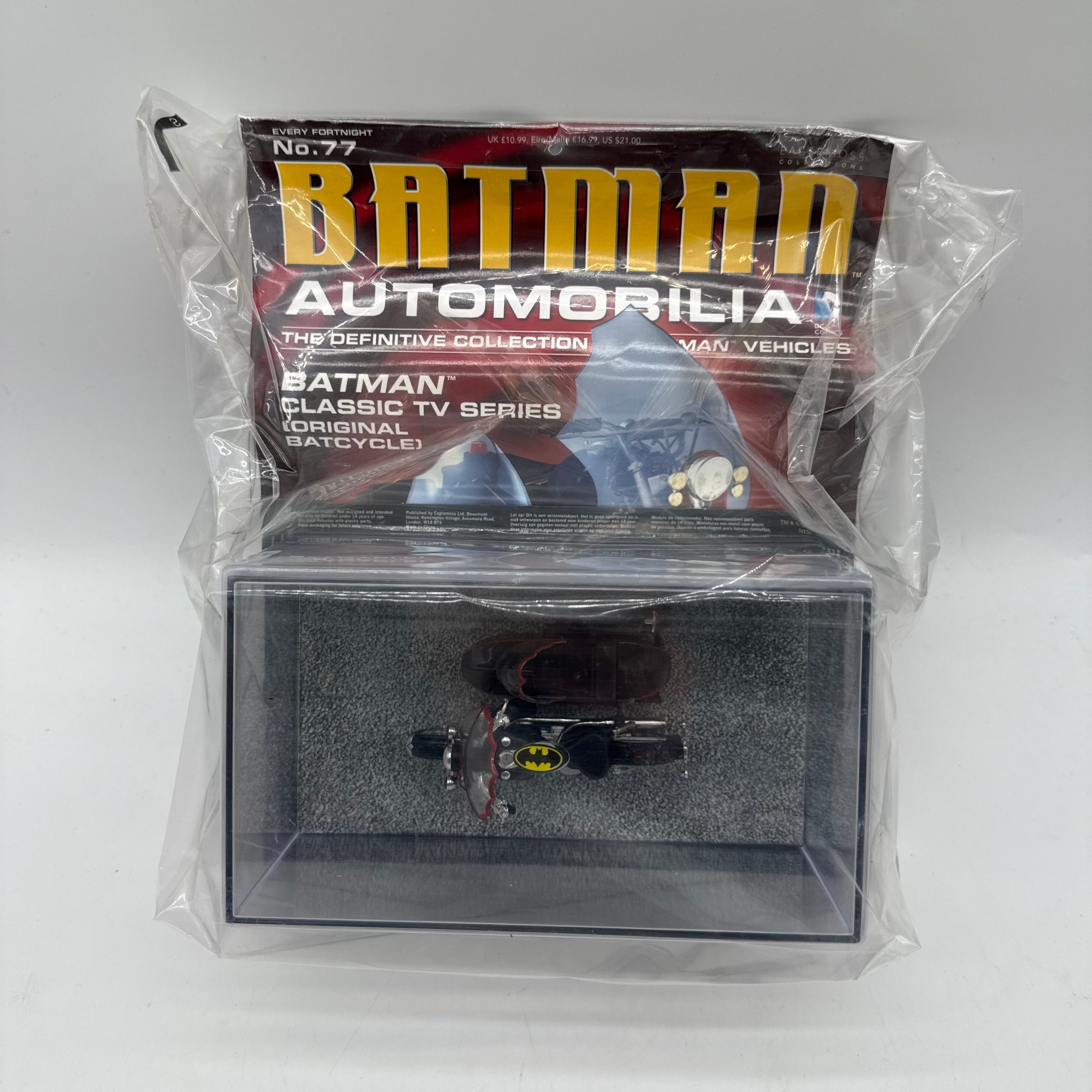 Batman Automobilia Collection Issue 77 ‘Classic TV Series Original Batcycle’ Vehicle NEW