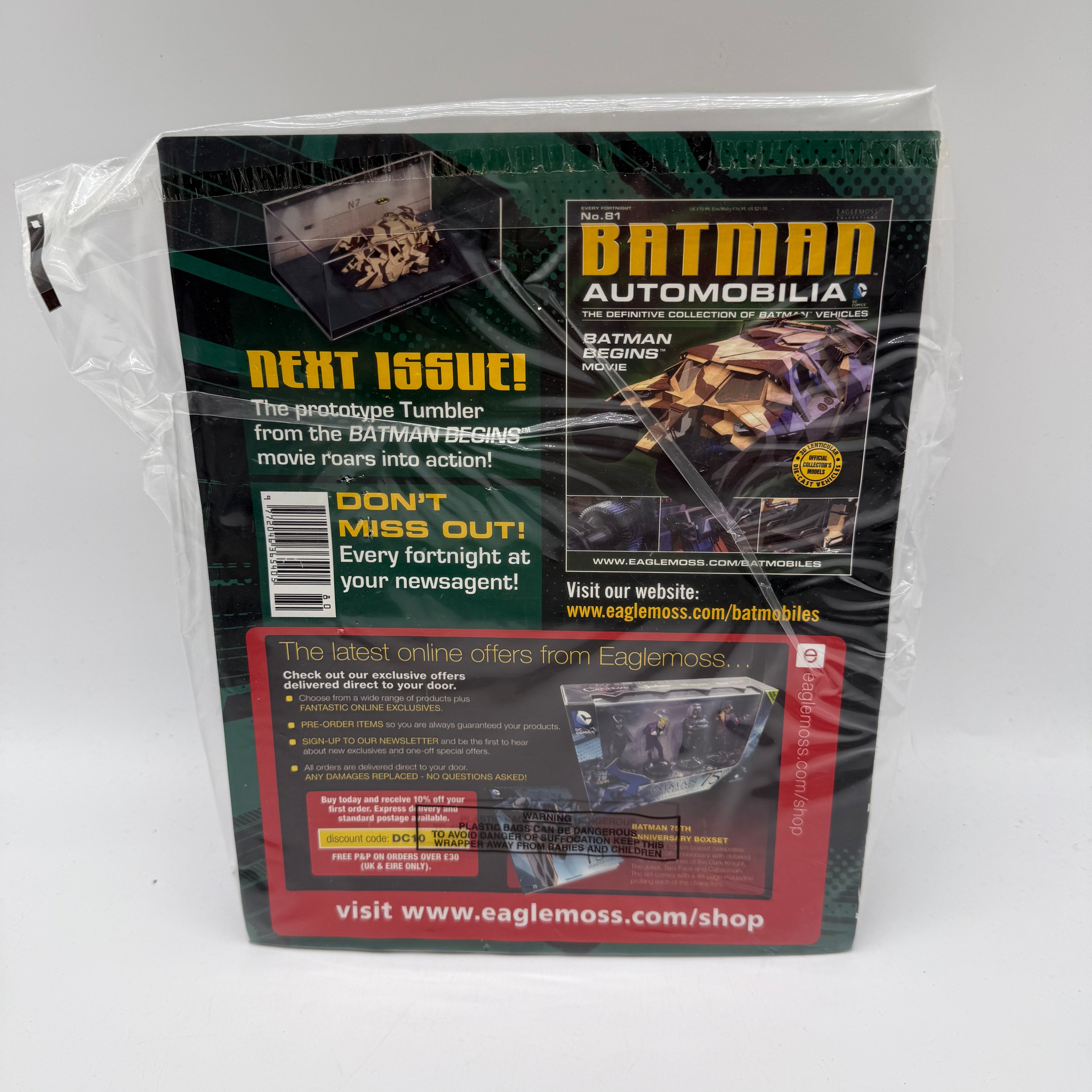 Batman Automobilia Collection Issue 80 ‘Batman Live’ Vehicle NEW