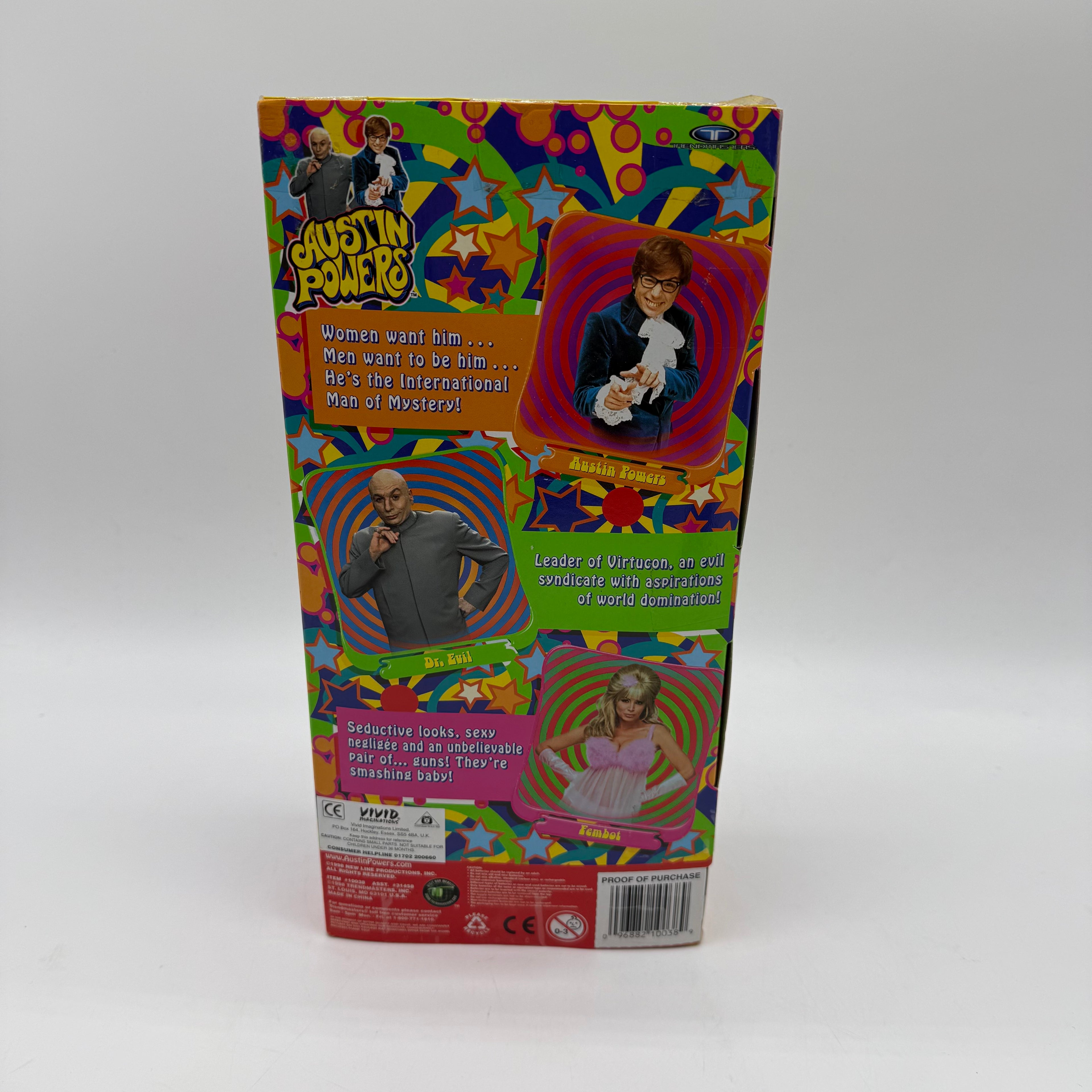 Austin Powers Vivid Imaginations 10' Collectors Figure - Boxed New