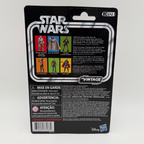 Back of a Star Wars action figure packaging with branding and product details.