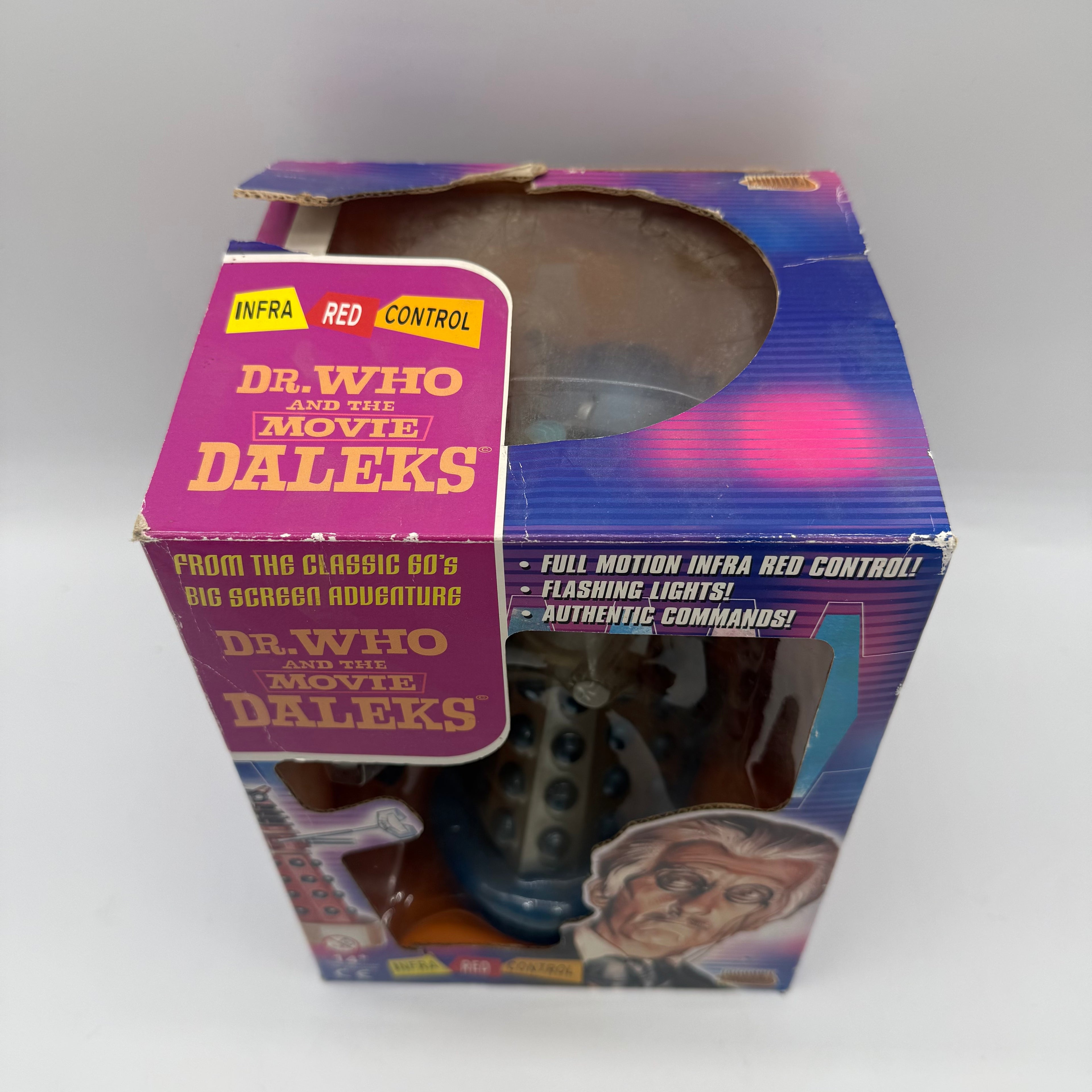 Doctor Who Peter Cushing Infra-Red Control Dalek Blue / Silver - Fully Working