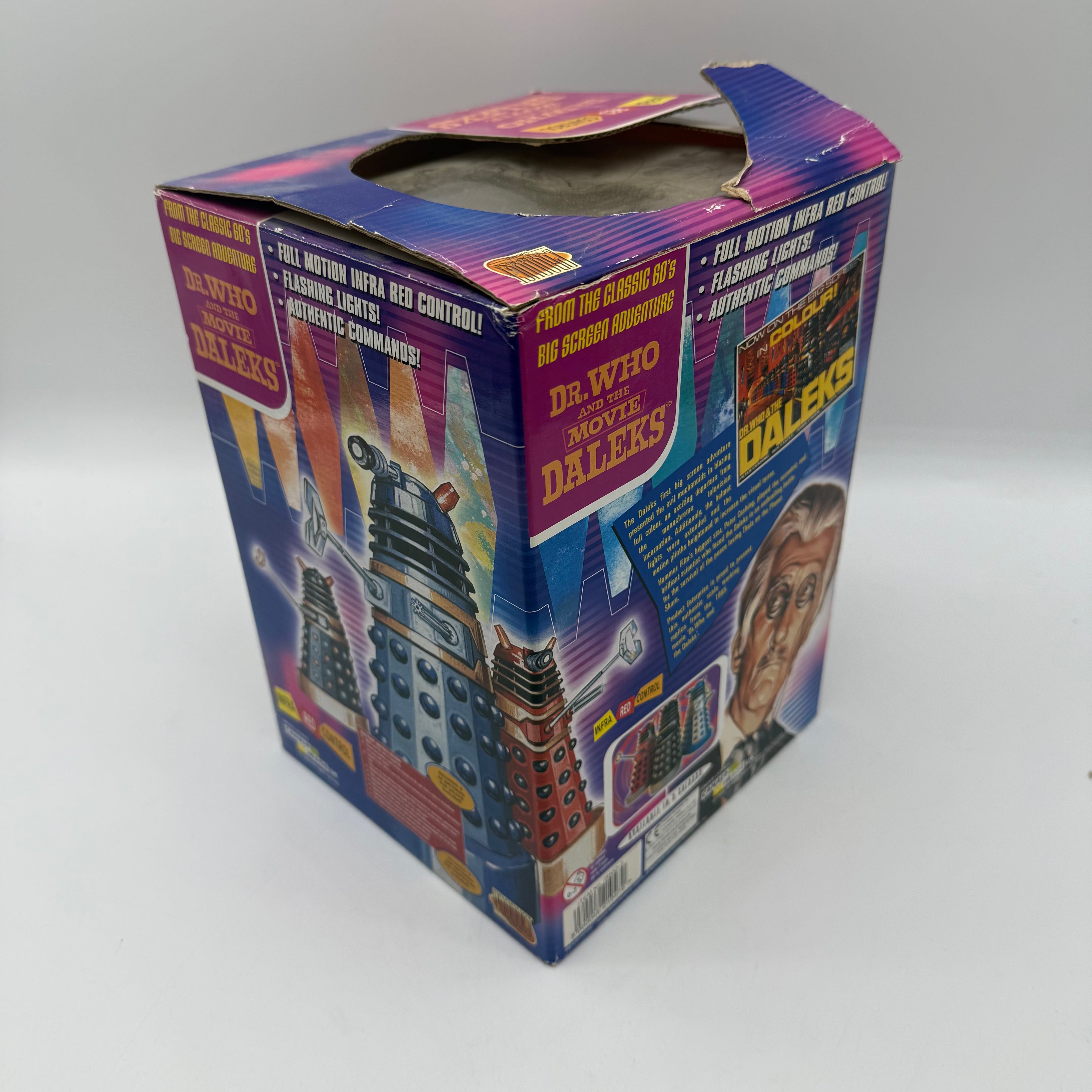 Doctor Who Peter Cushing Infra-Red Control Dalek Blue / Silver - Fully Working