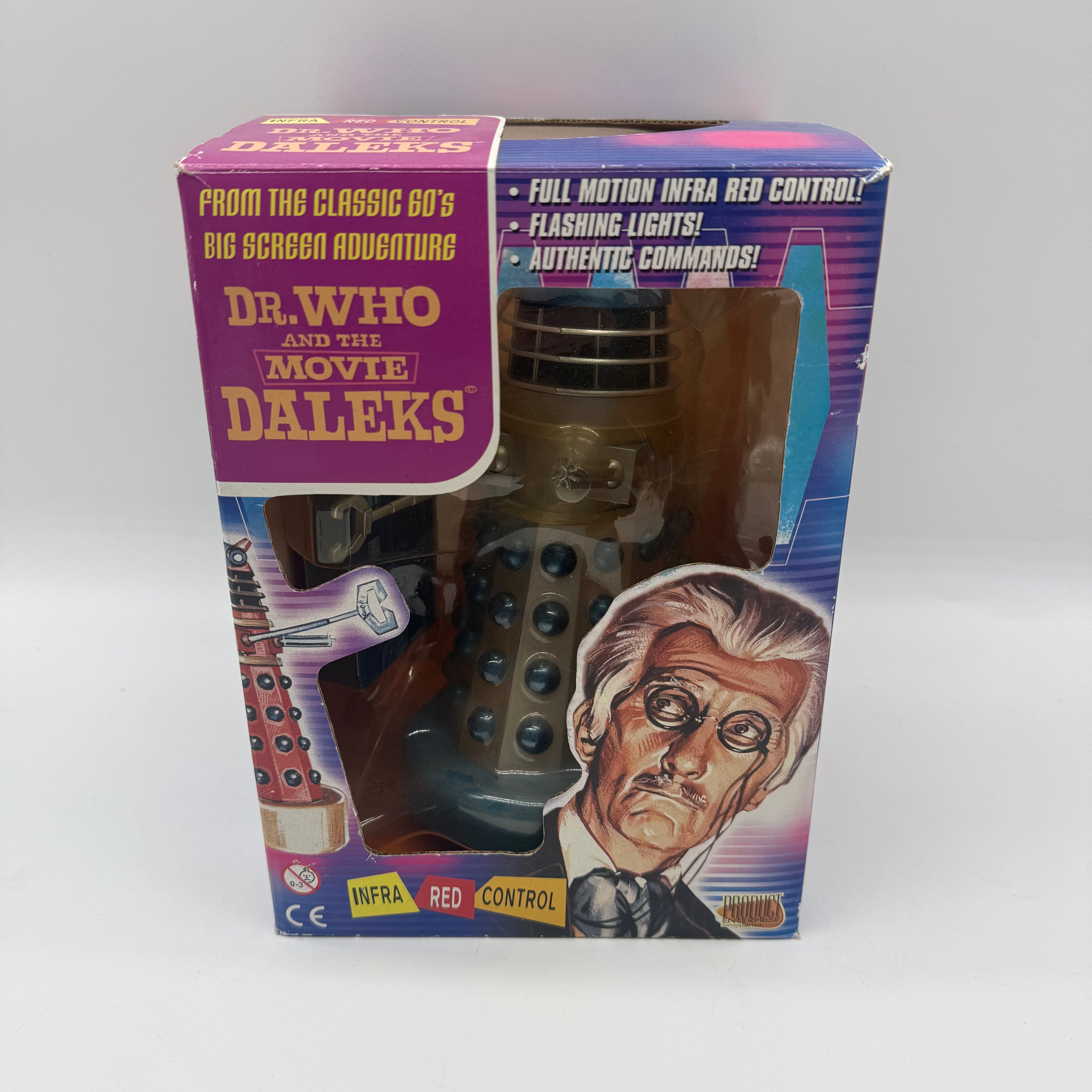 Doctor Who Peter Cushing Infra-Red Control Dalek Blue / Silver - Fully Working