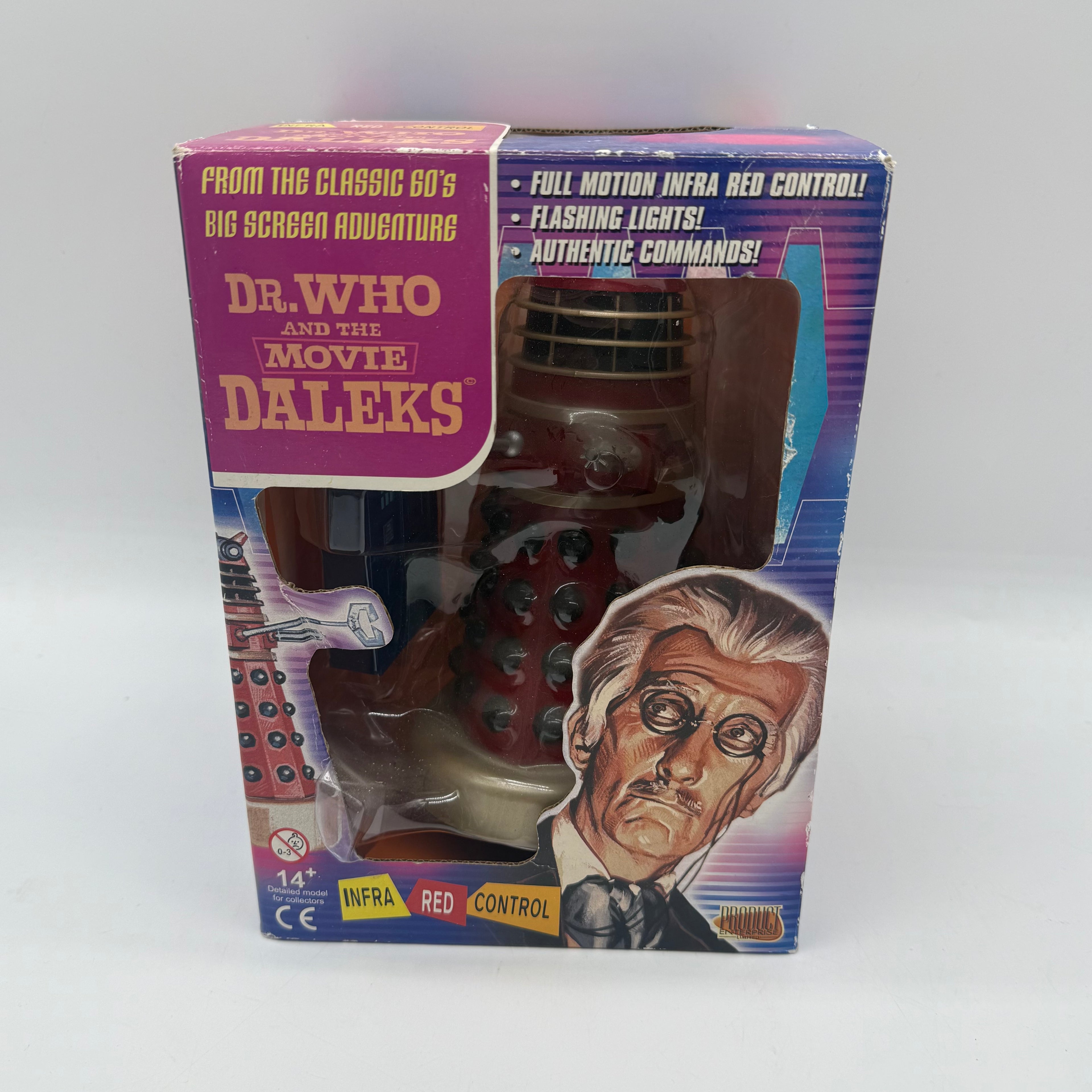 Doctor Who Peter Cushing Infra-Red Control Dalek Red / Black - Fully Working
