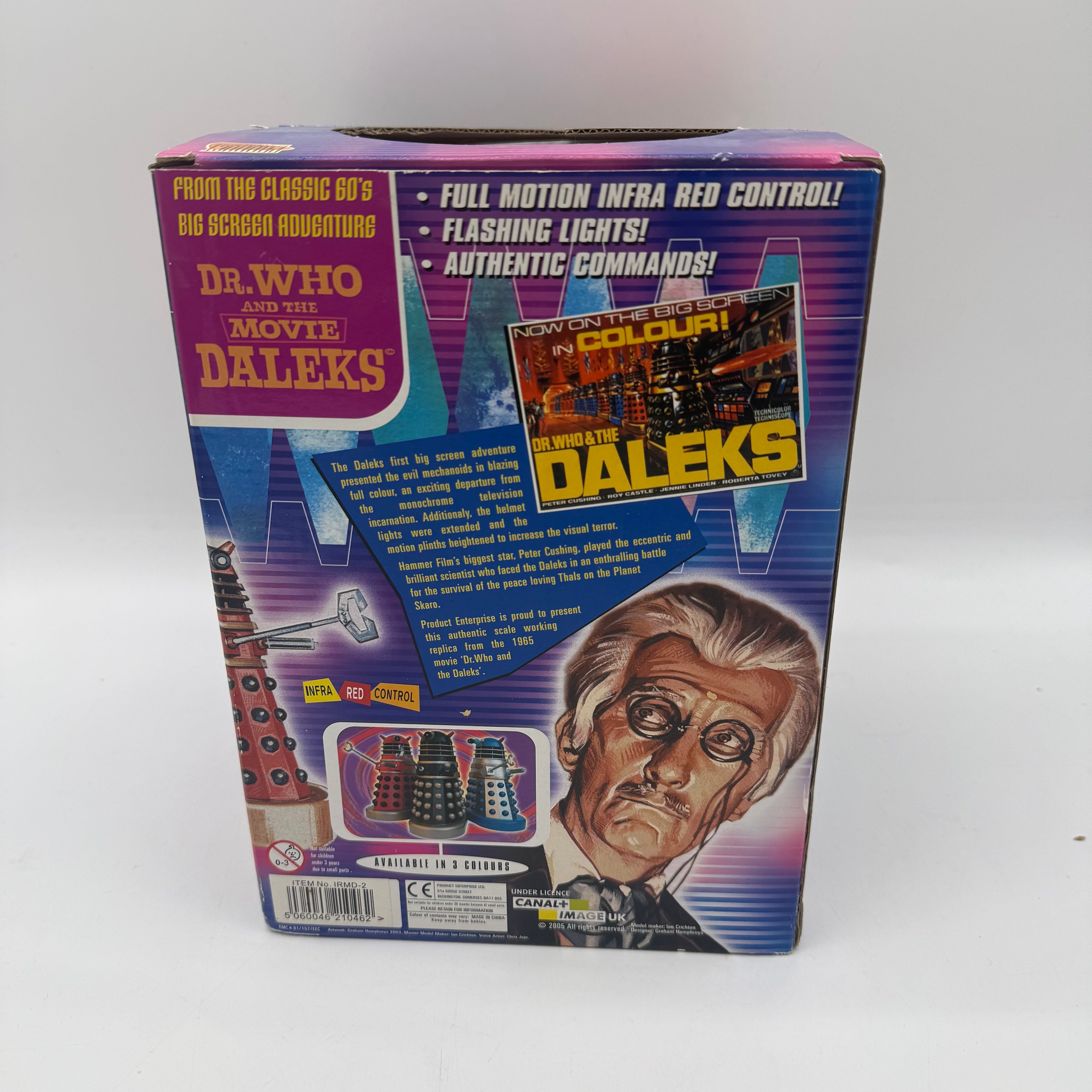 Doctor Who Peter Cushing Infra-Red Control Dalek Red / Black - Fully Working