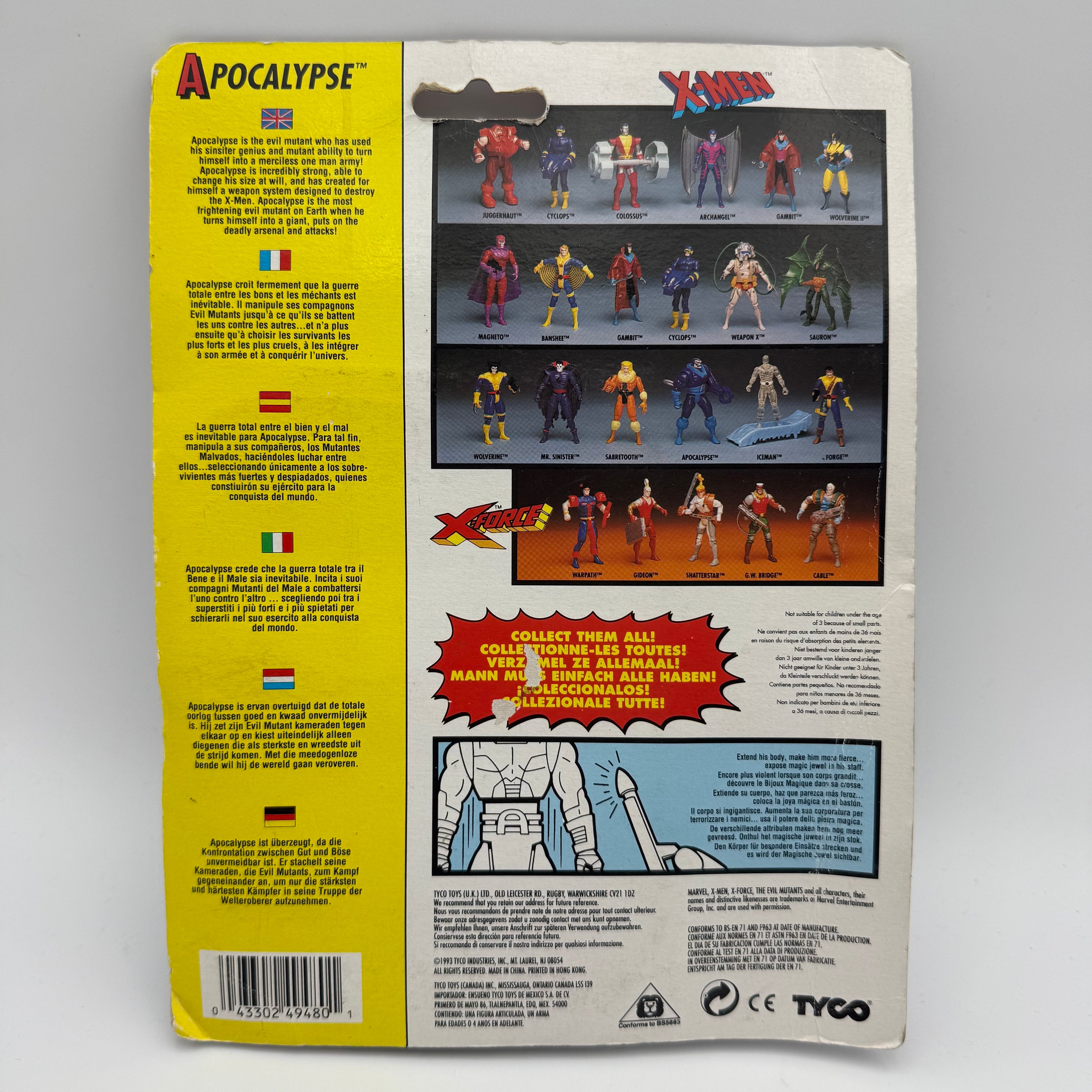 Marvel ToyBiz / Tyco X-Men Apocalypse Action Figure Carded