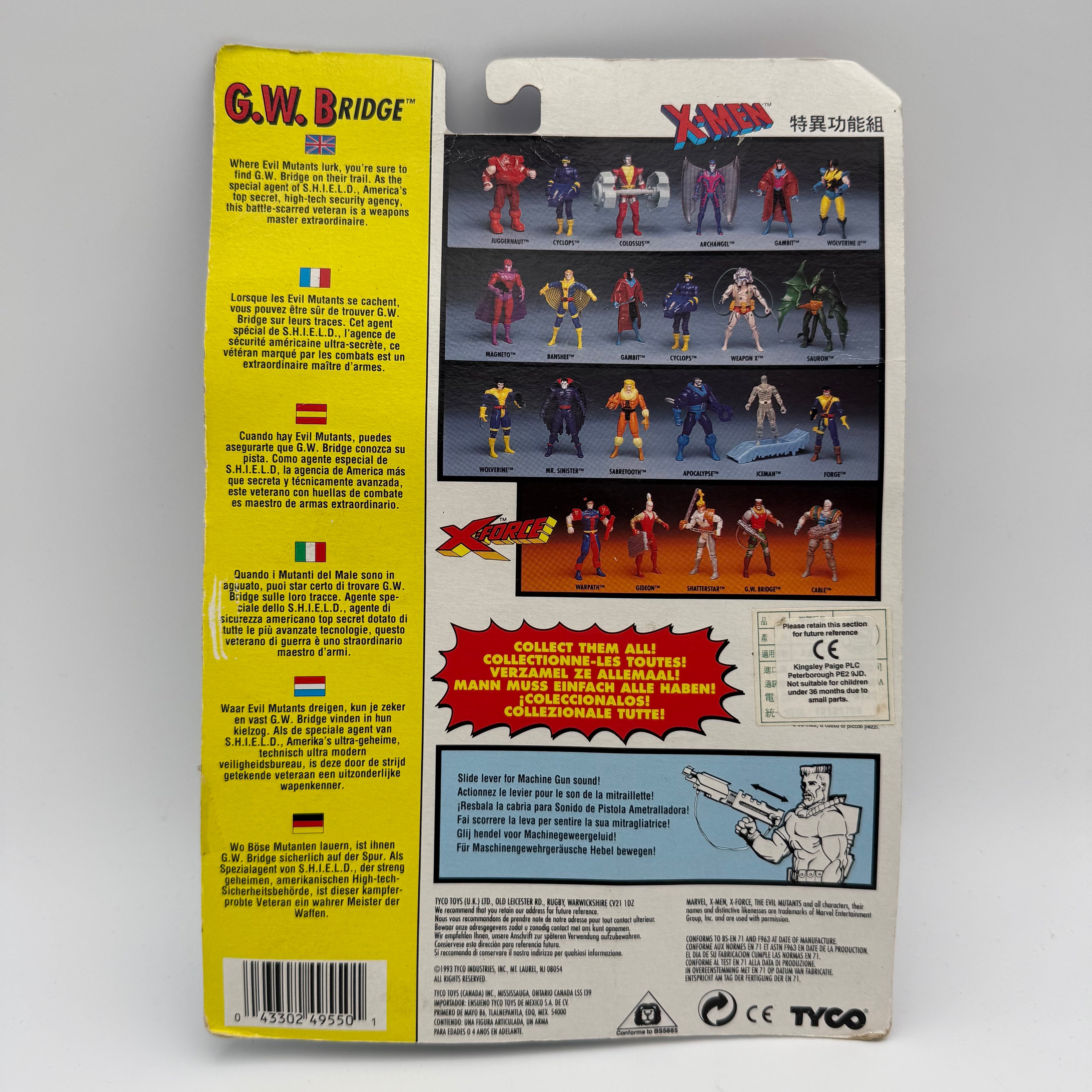 Marvel ToyBiz / Tyco X-Men G.W Bridge Action Figure Carded