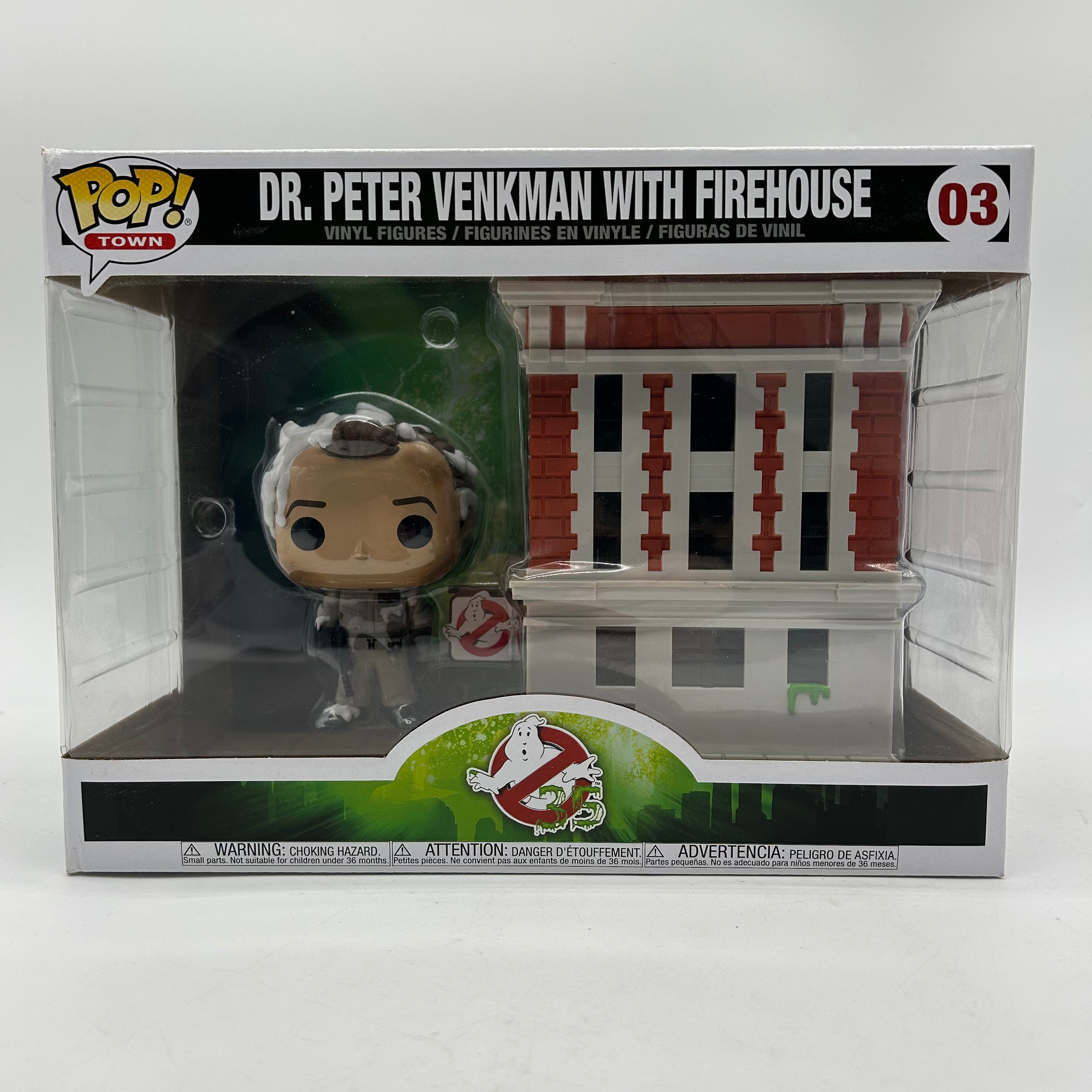 Ghostbusters Peter Venman with Firehouse 03 Funko Pop