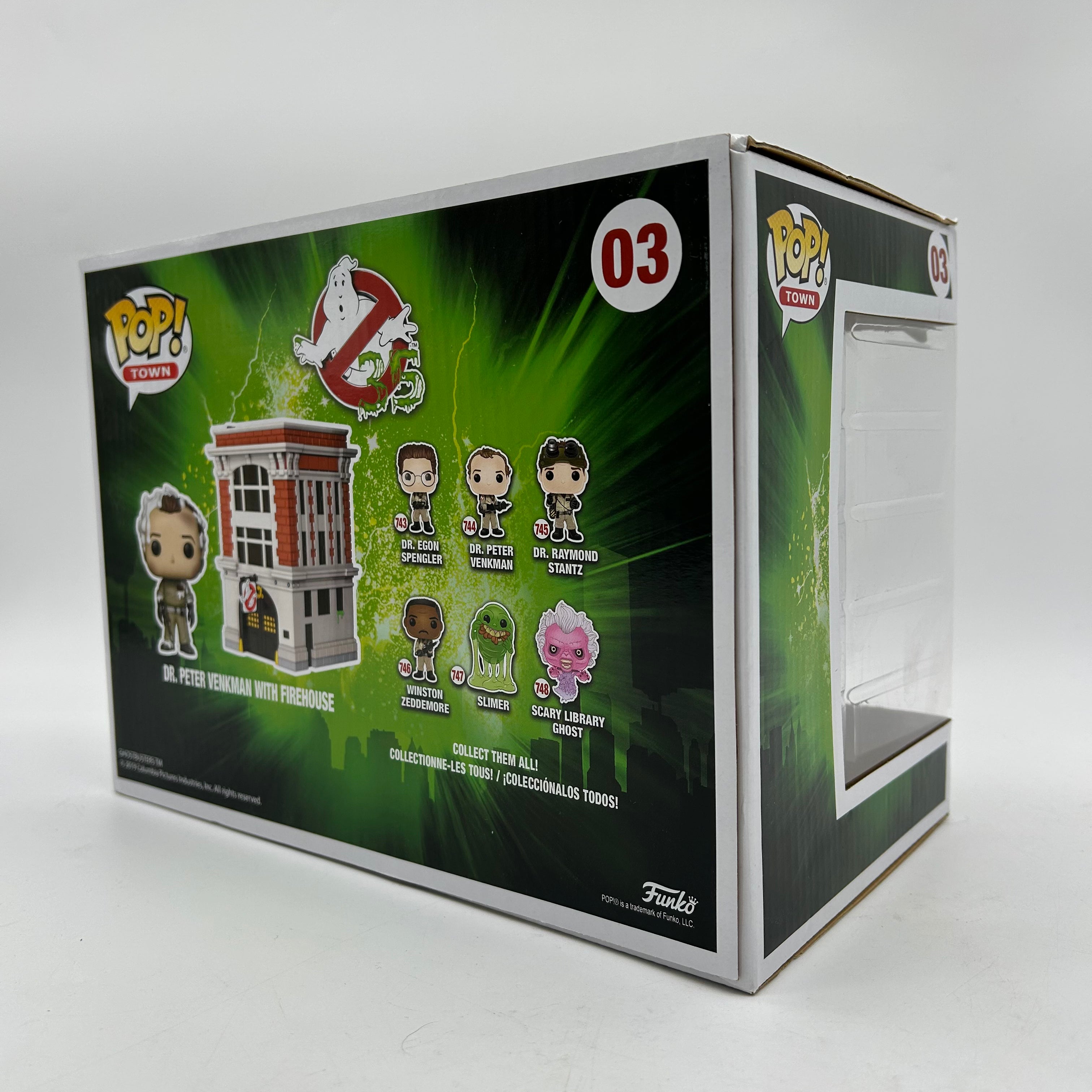 Ghostbusters Peter Venman with Firehouse 03 Funko Pop