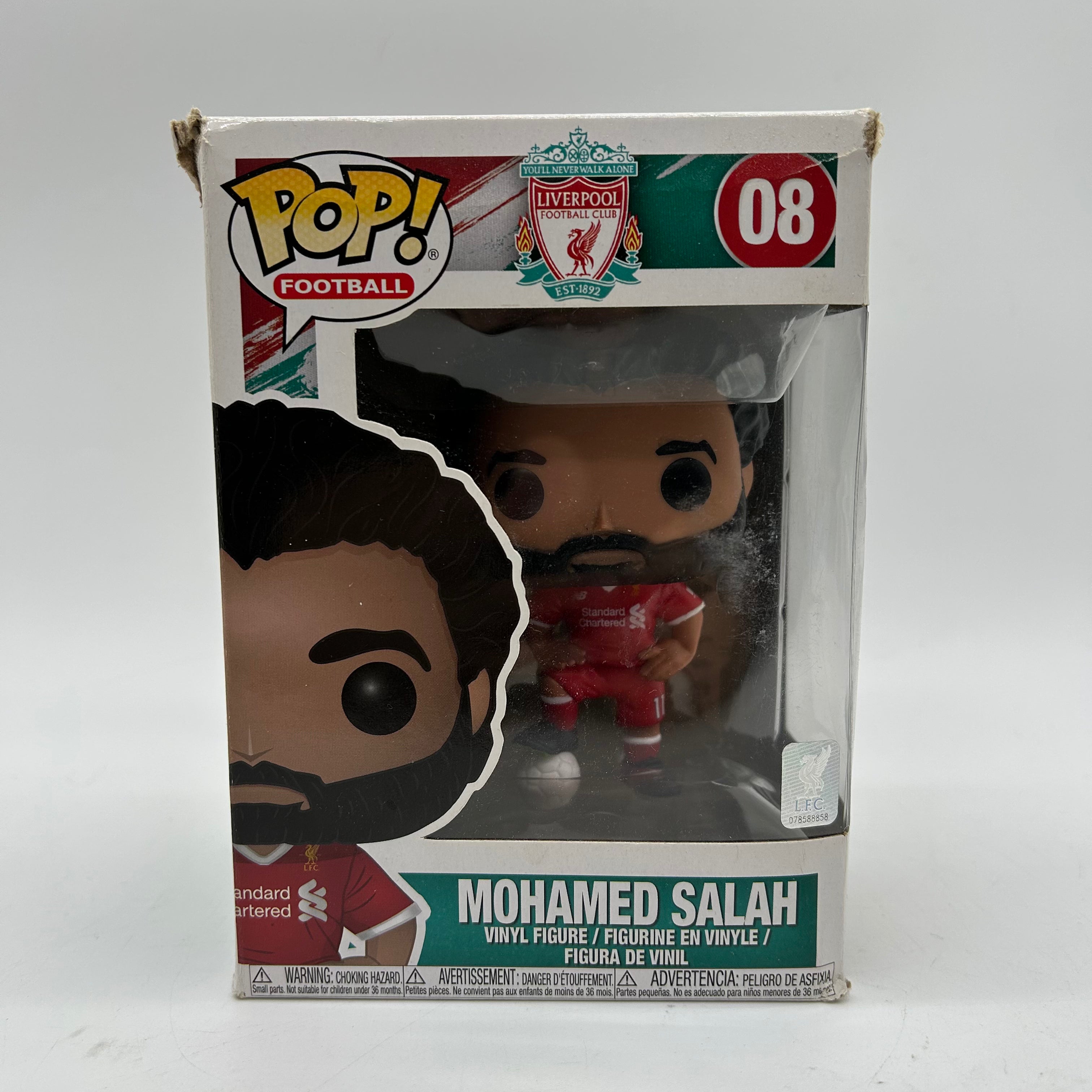 Liverpool Mohamed Salah 08 Funko Pop (box damage)