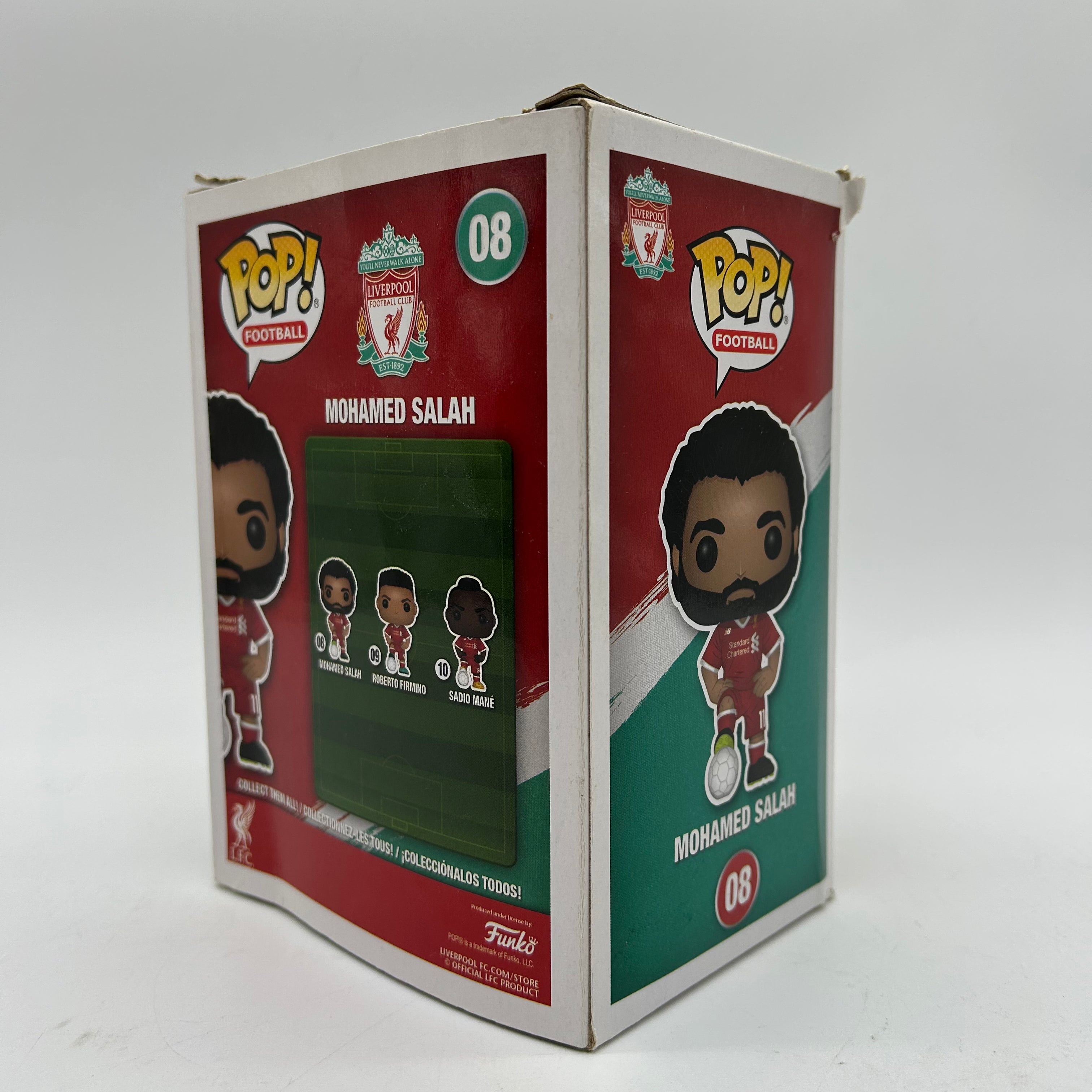 Liverpool Mohamed Salah 08 Funko Pop (box damage)