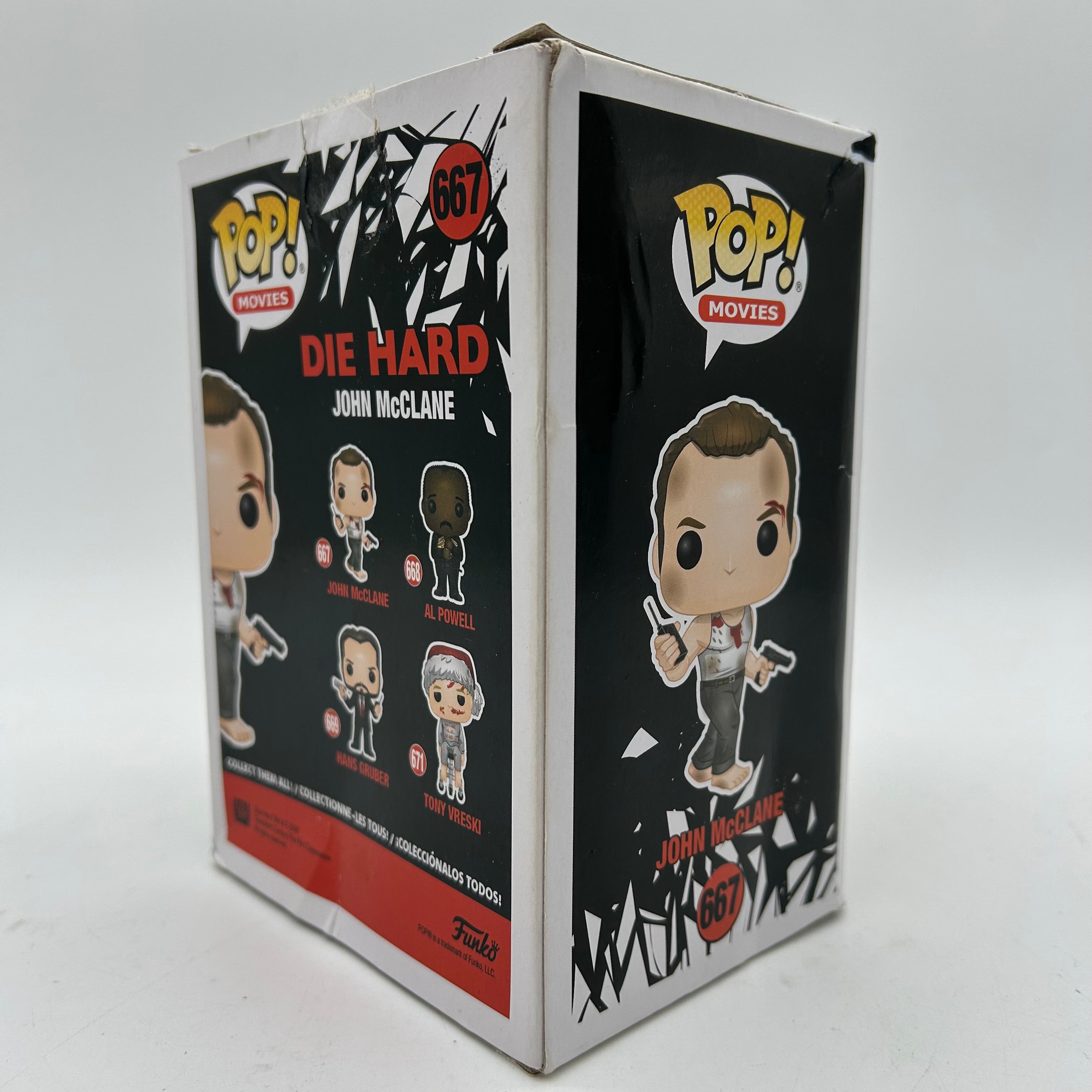 Die Hard John McClane 667 Funko Pop (box damage)
