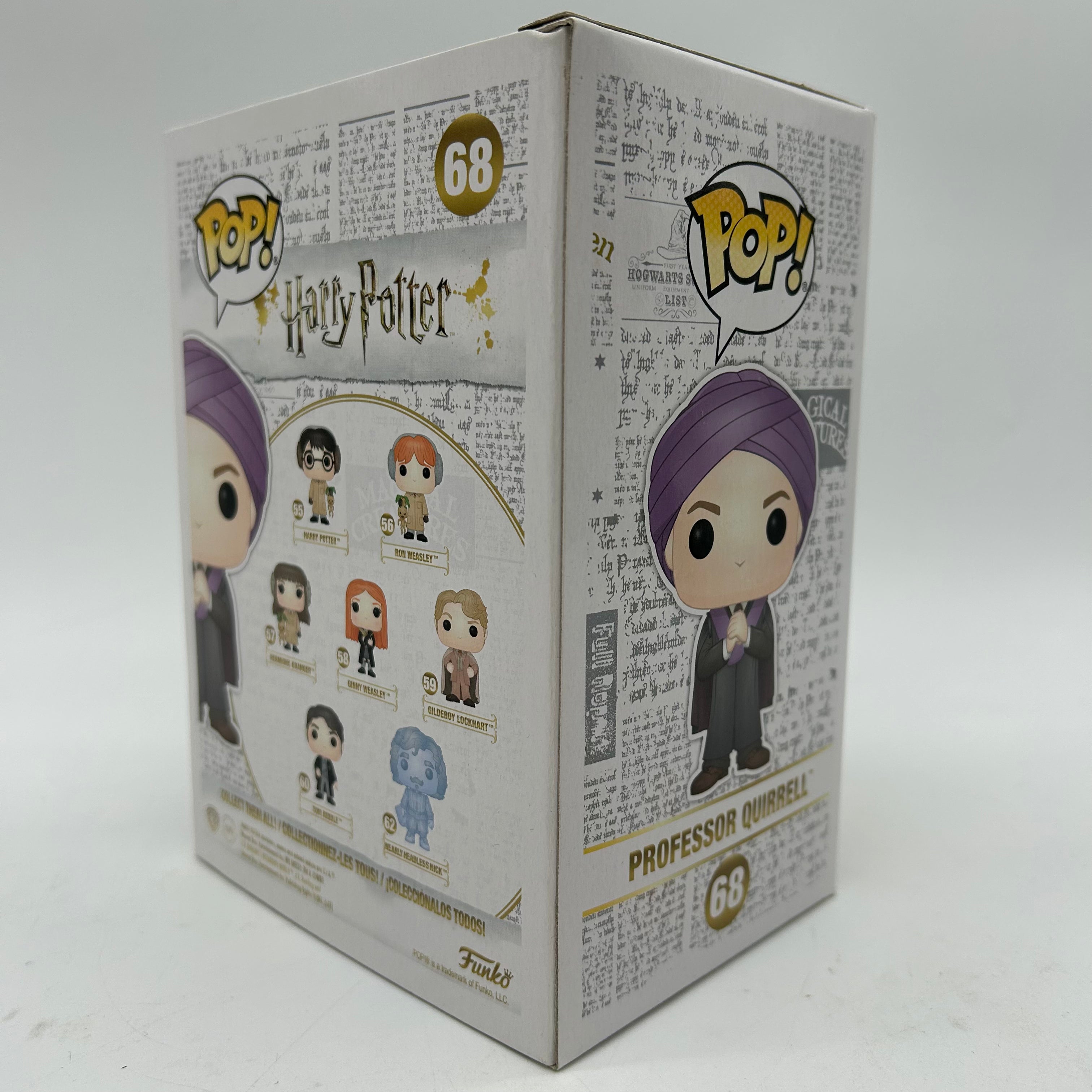 Harry Potter Professor Quirrell 68 Funko Pop with protector