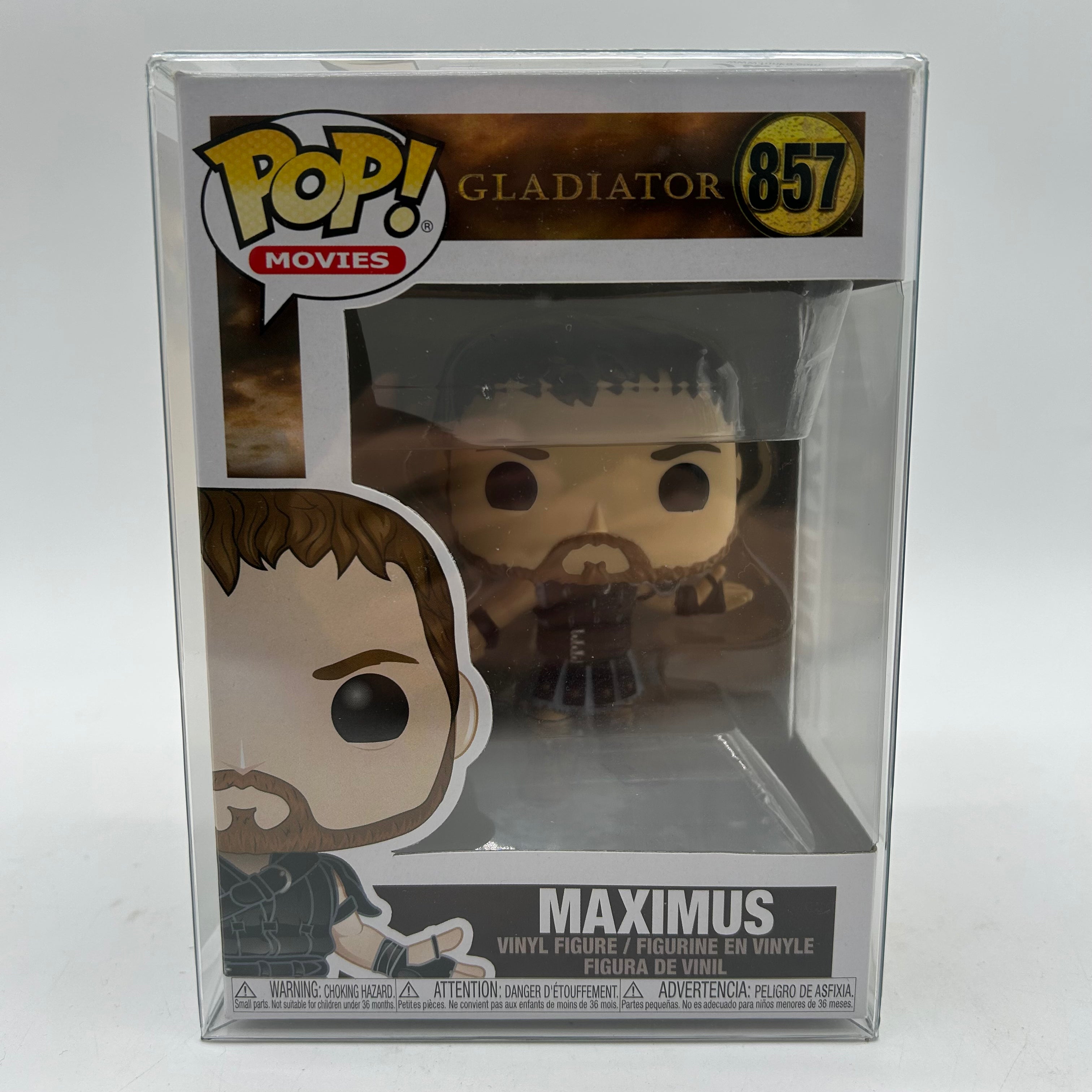 Gladiator Maximus 857 Funko Pop with protector