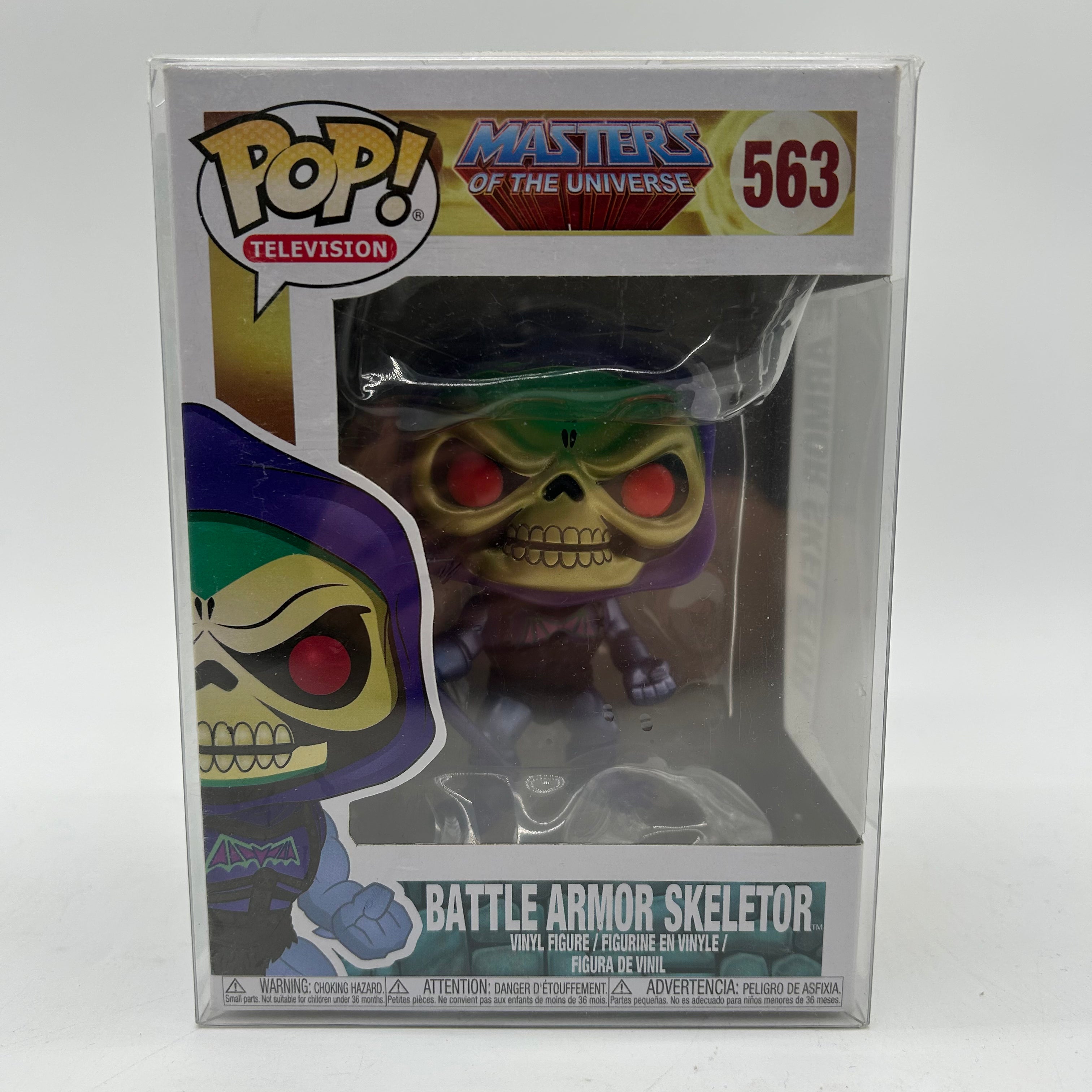 Masters of the Universe Skeletor 563 Funko Pop with protector