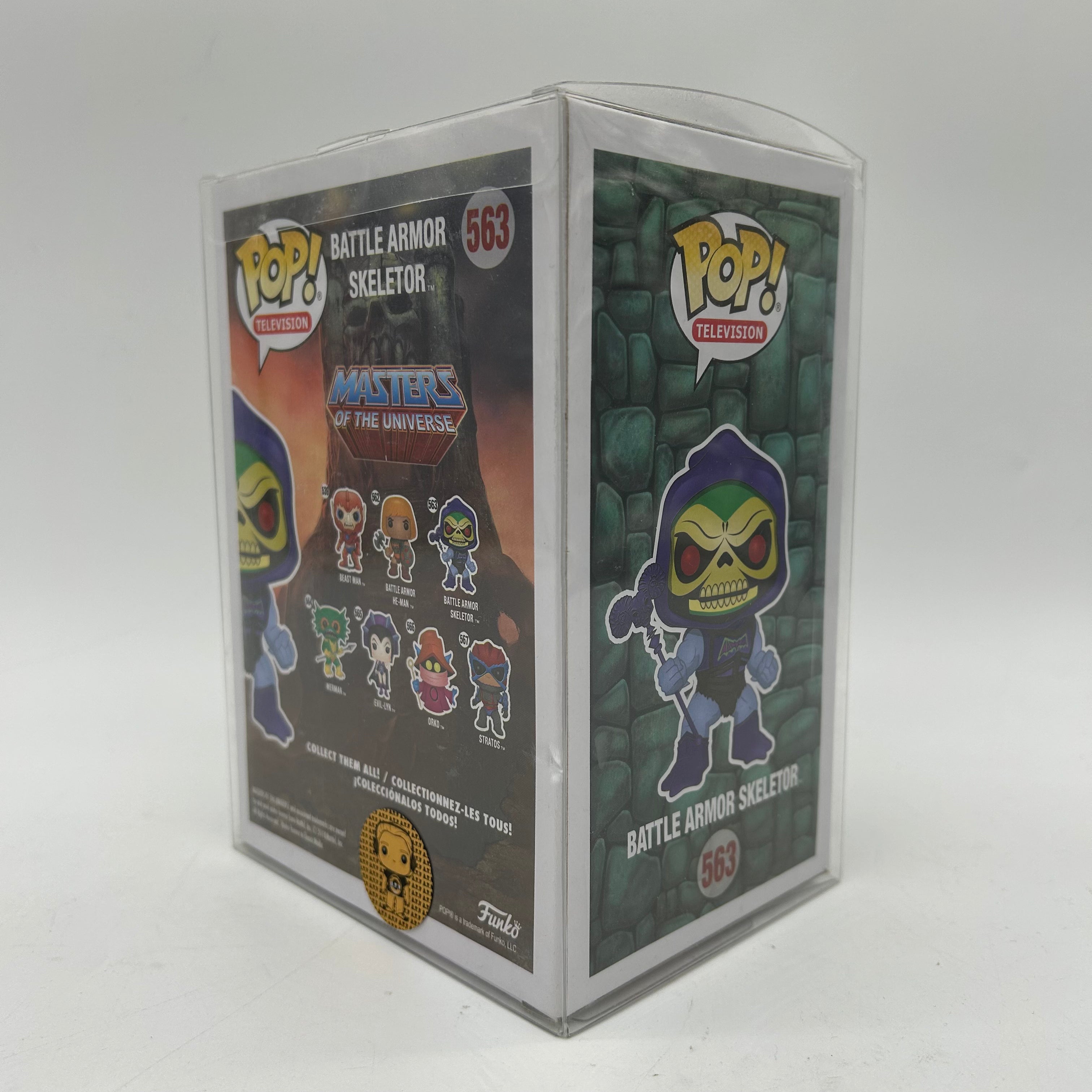 Masters of the Universe Skeletor 563 Funko Pop with protector
