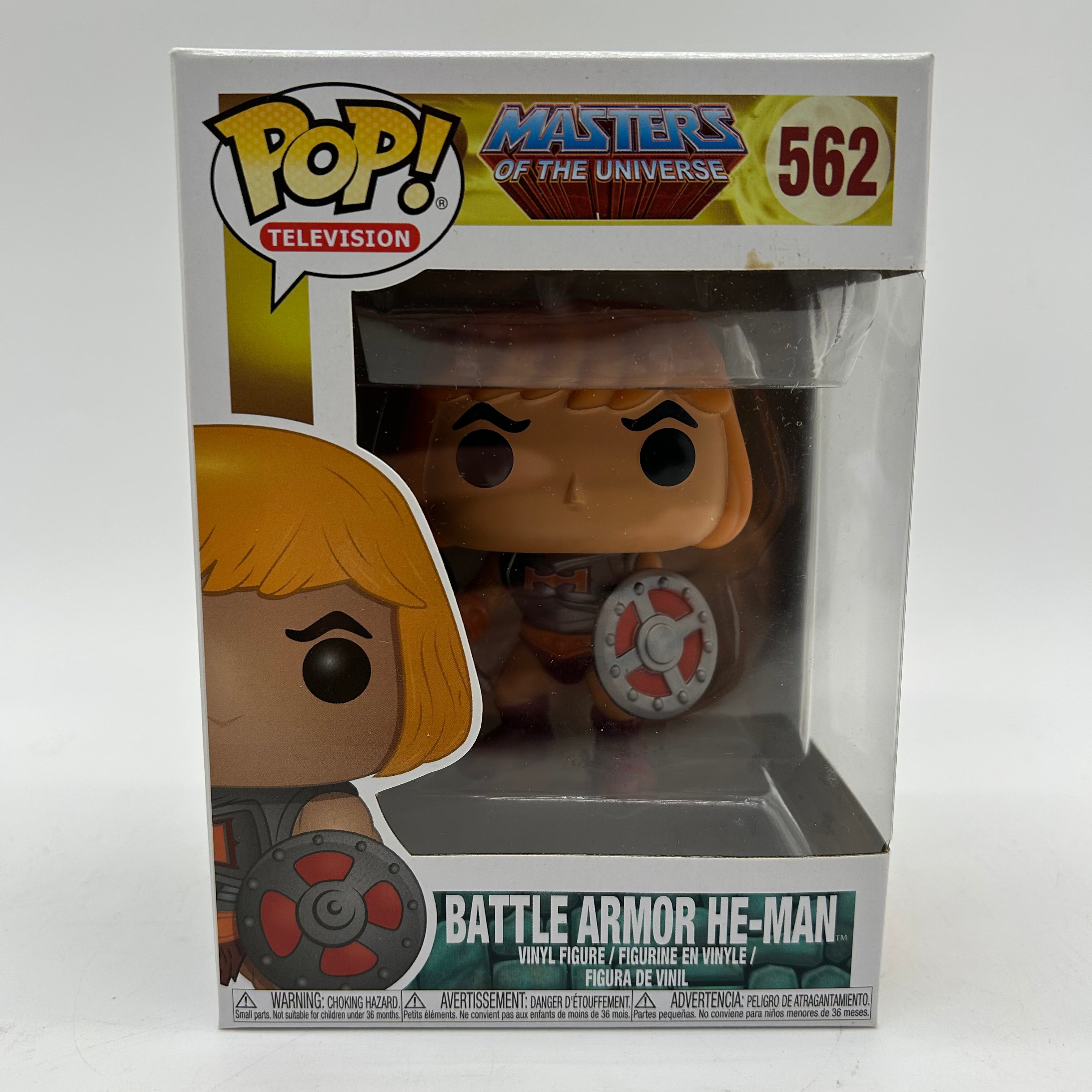 Masters of the Universe He-Man 562 Funko Pop with protector