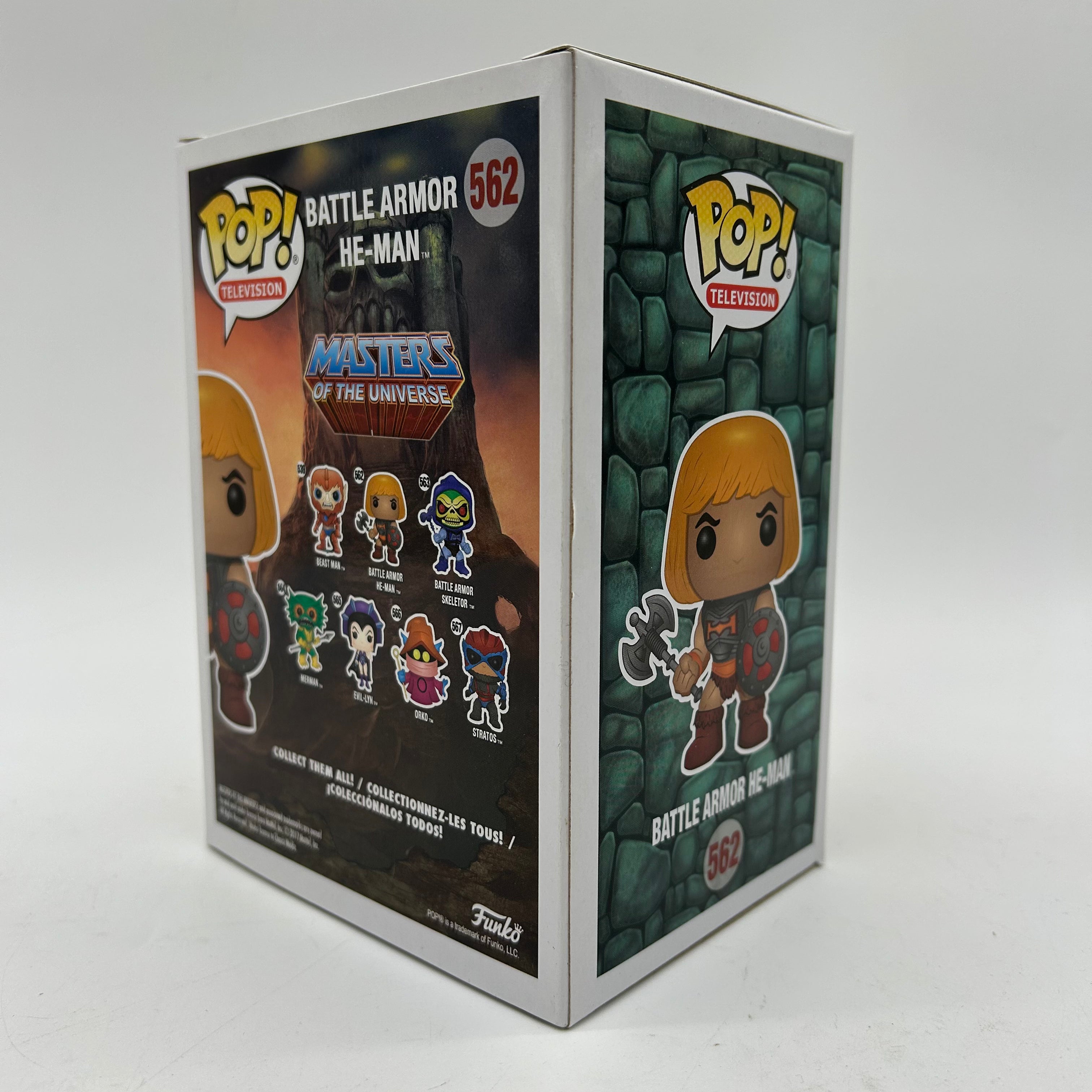 Masters of the Universe He-Man 562 Funko Pop with protector