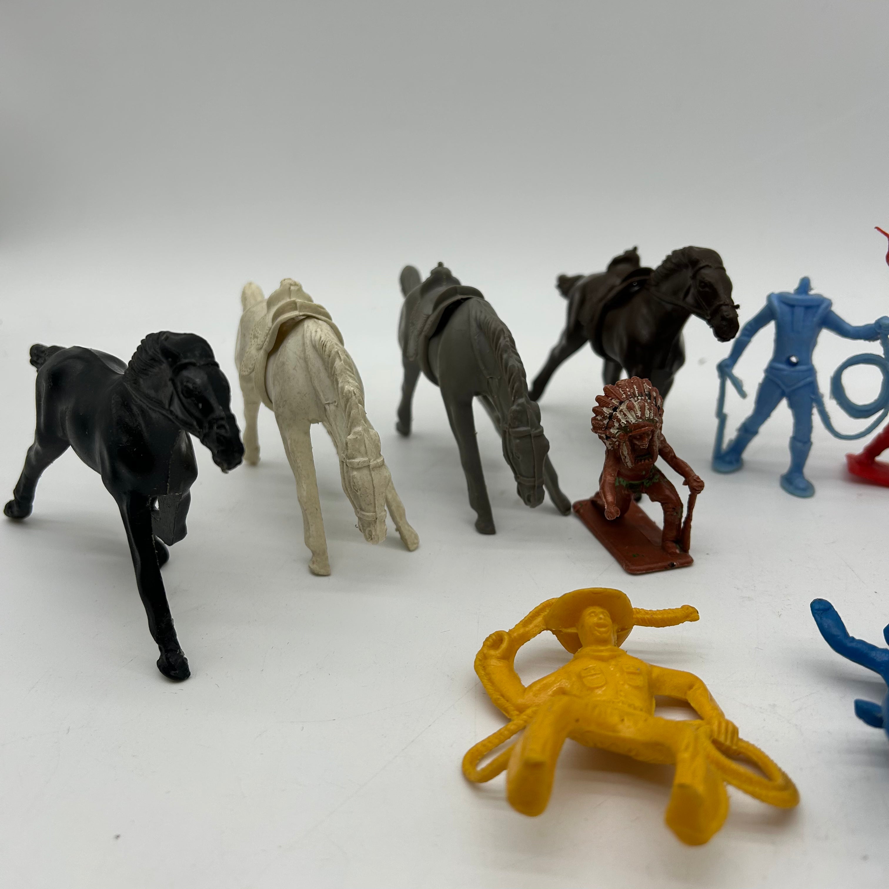 Vintage 1960s Cowboy / Horse and Other Figures Bundle