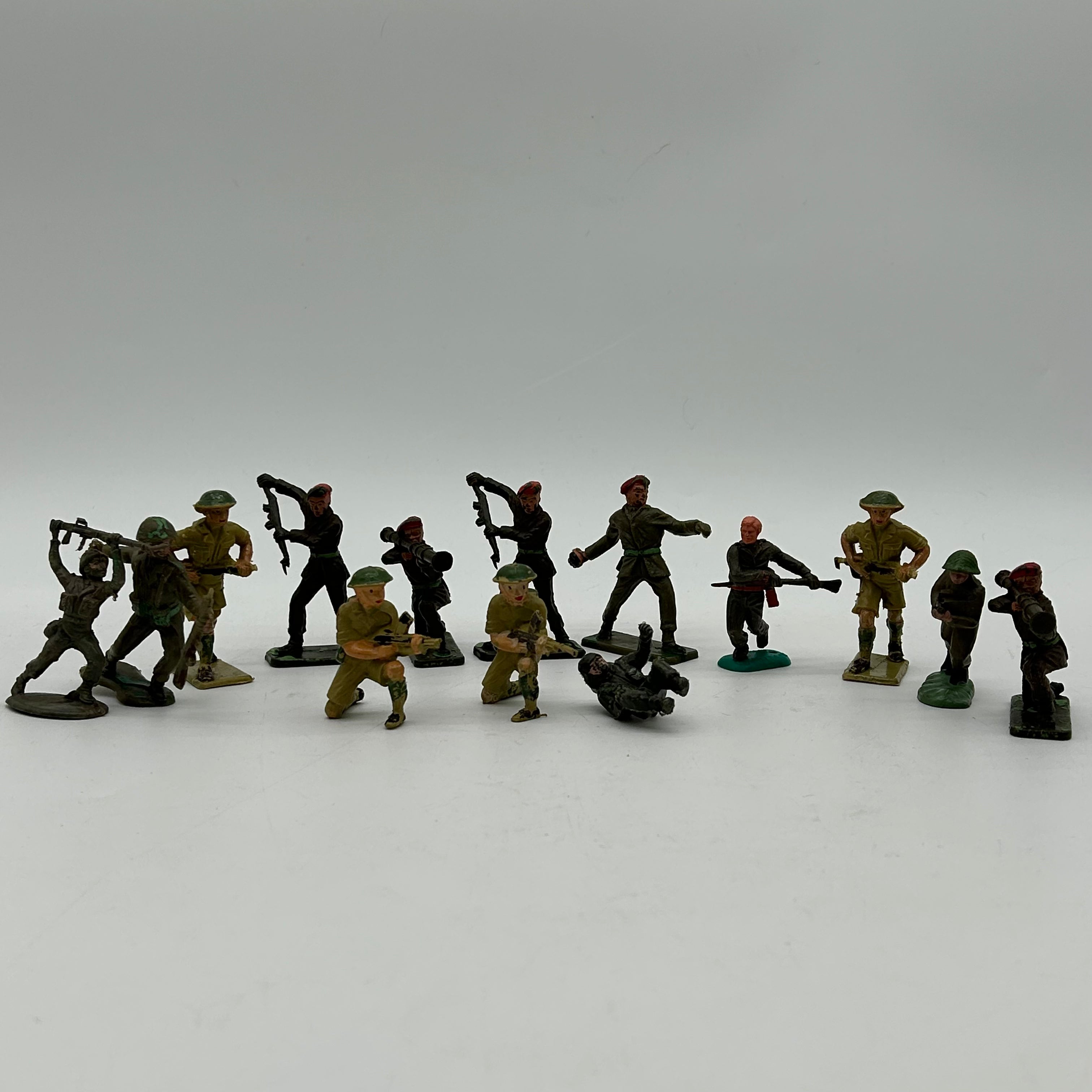 Vintage Crescent Toys 1960s Toy Soldiers Bundle