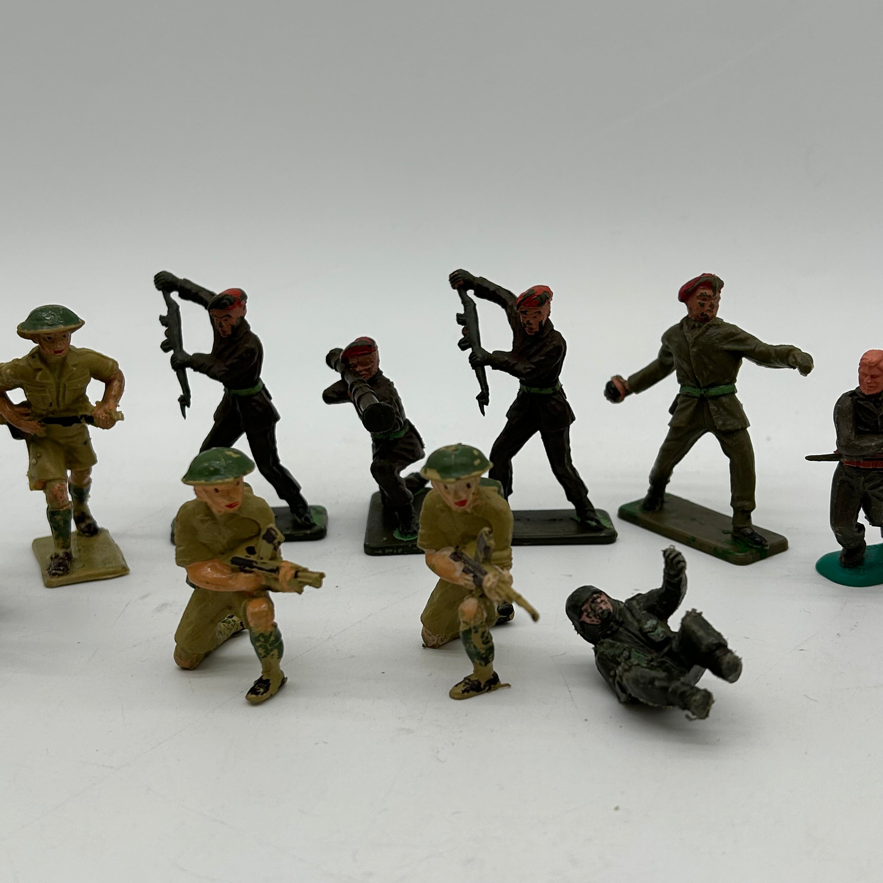 Vintage Crescent Toys 1960s Toy Soldiers Bundle