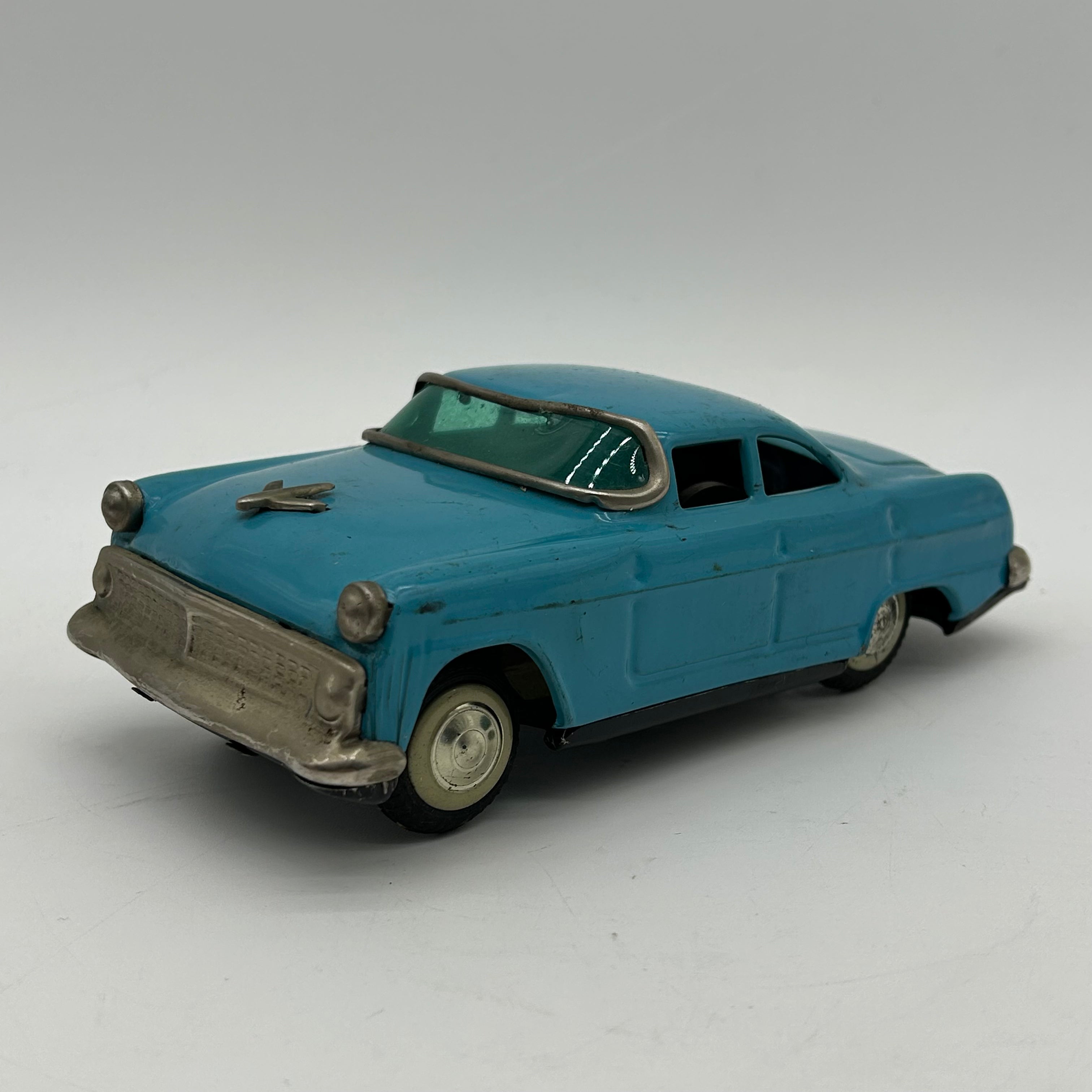 1950S Japan Friction Powered Blue Car
