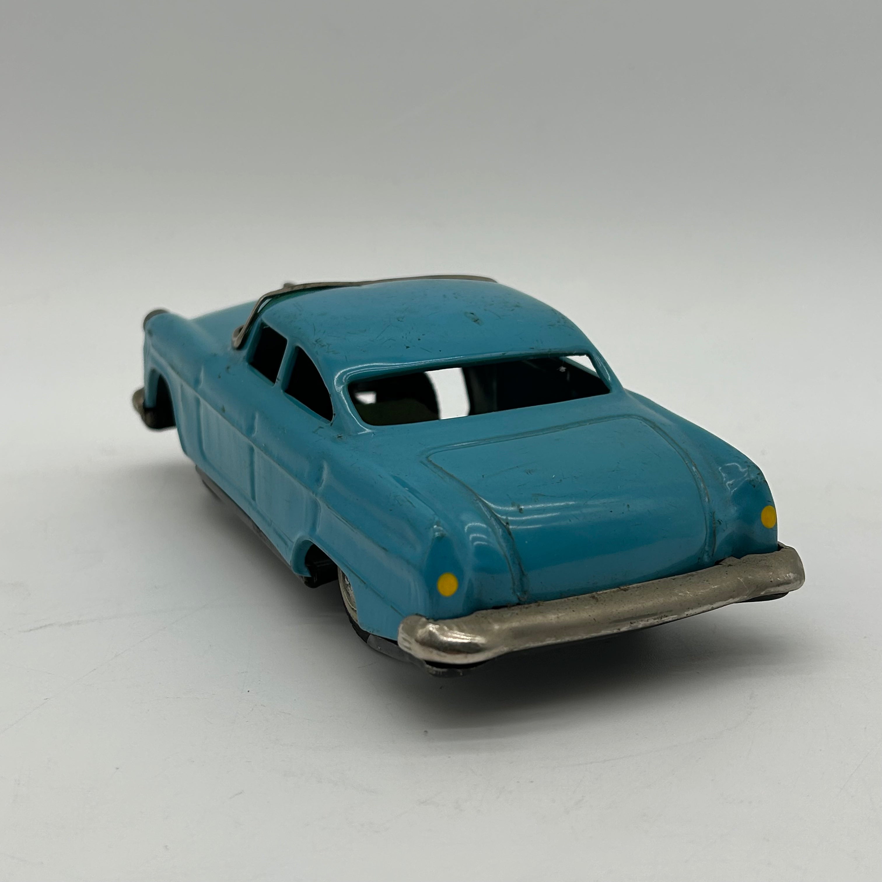 1950S Japan Friction Powered Blue Car