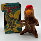 1950s Alps Wind Up Musical Chimp (key doesn't turn)