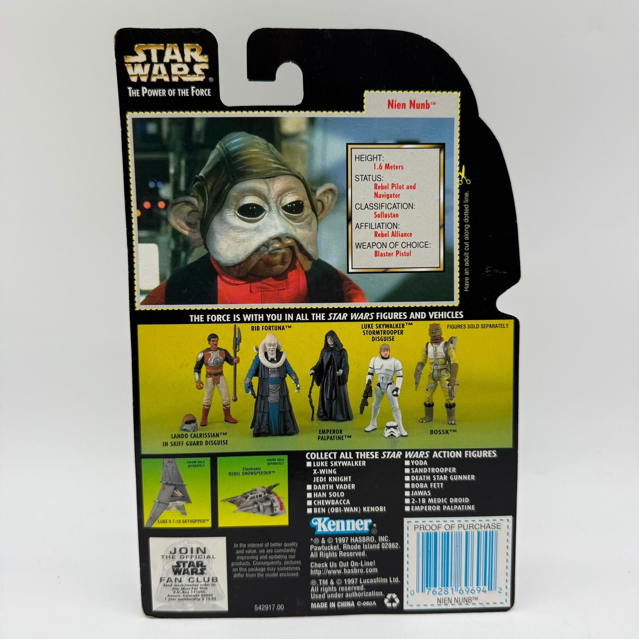 Star Wars POTF Nien Numb New Carded